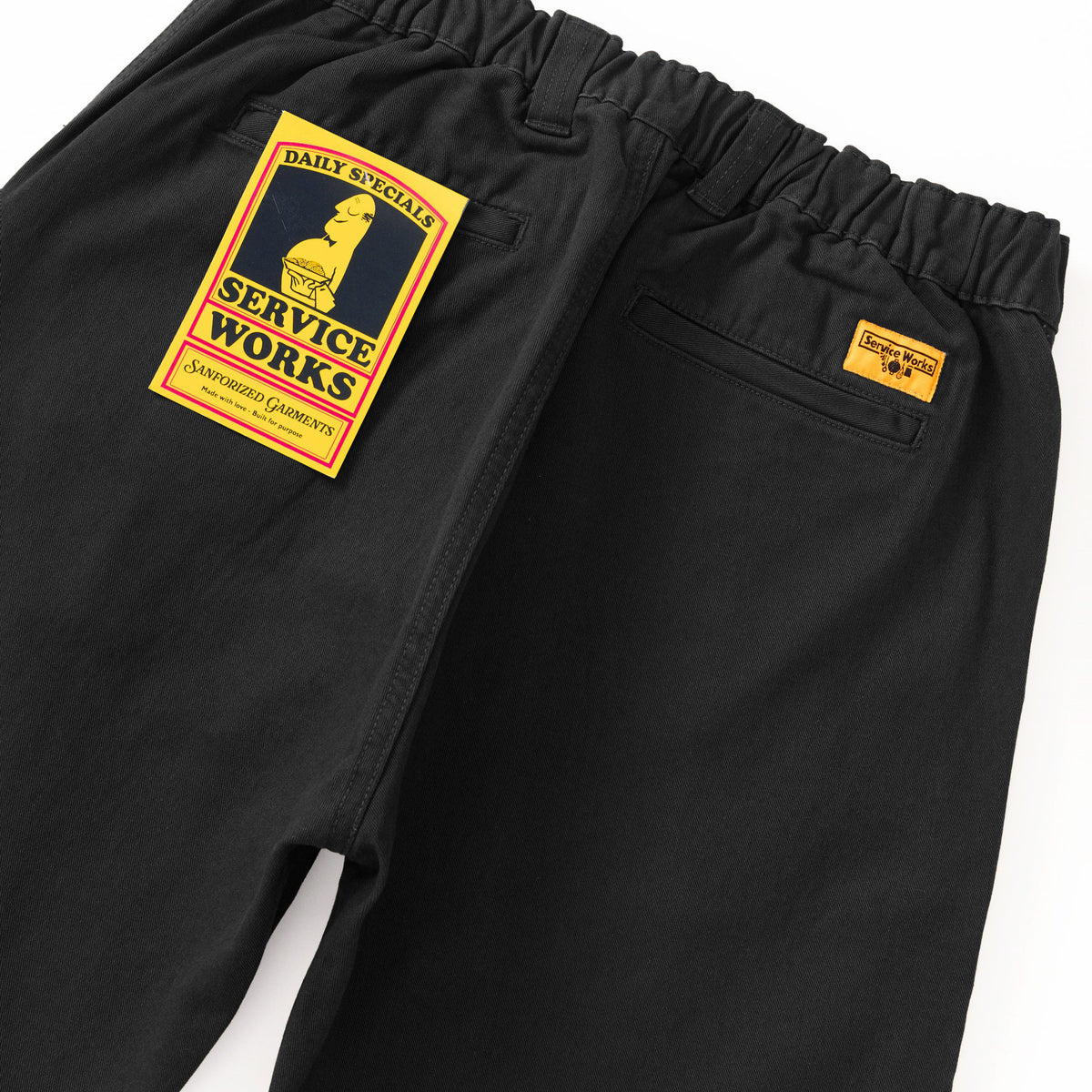 Twill Waiter Pants Black