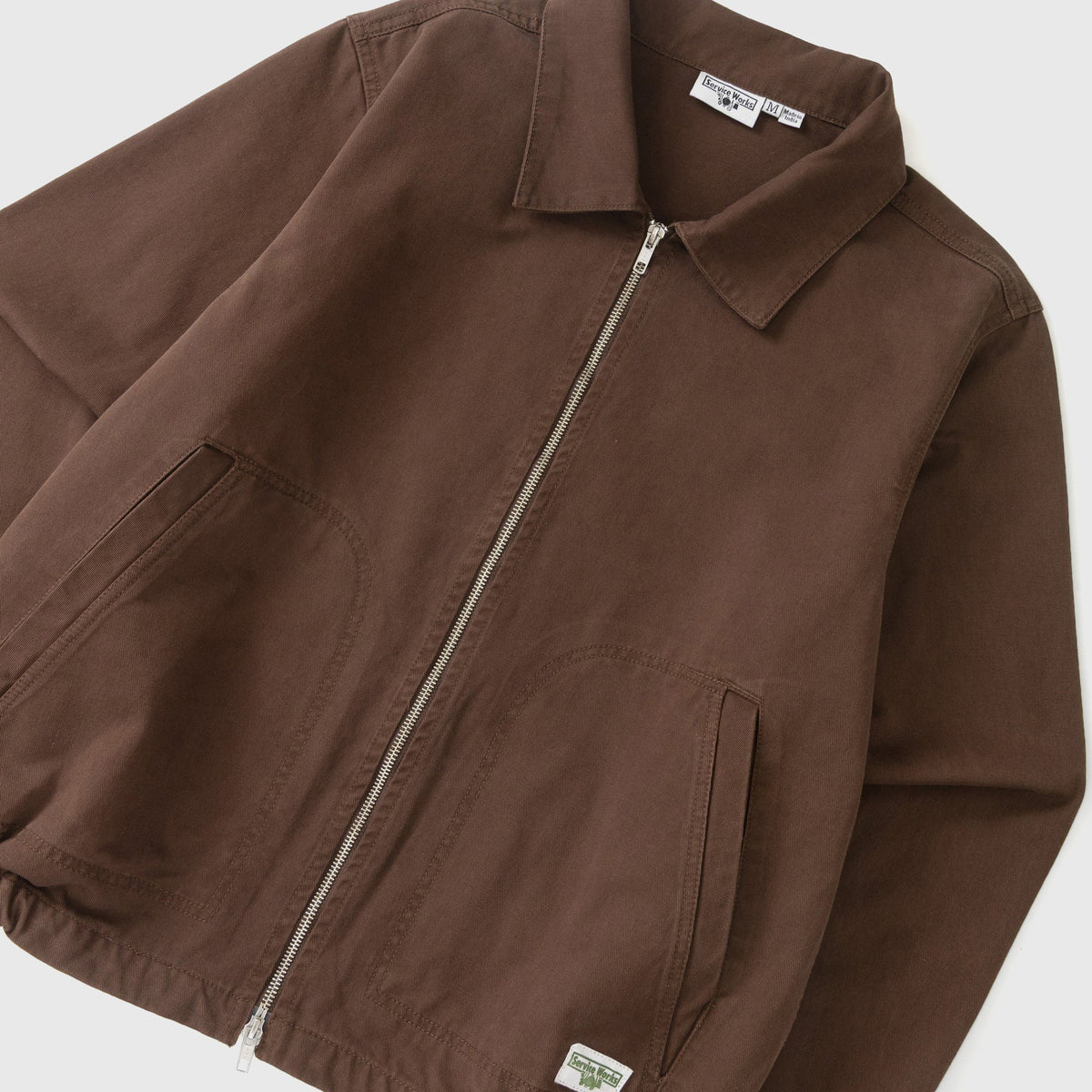 Twill Work Jacket Brown