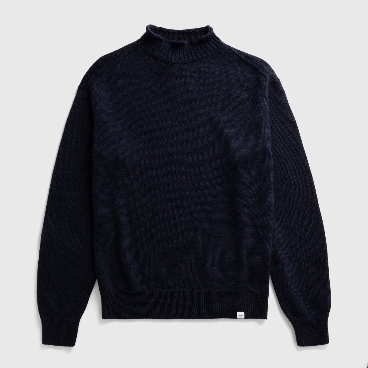 Sagvatnet Wool Roll Neck Sweater Dark Navy