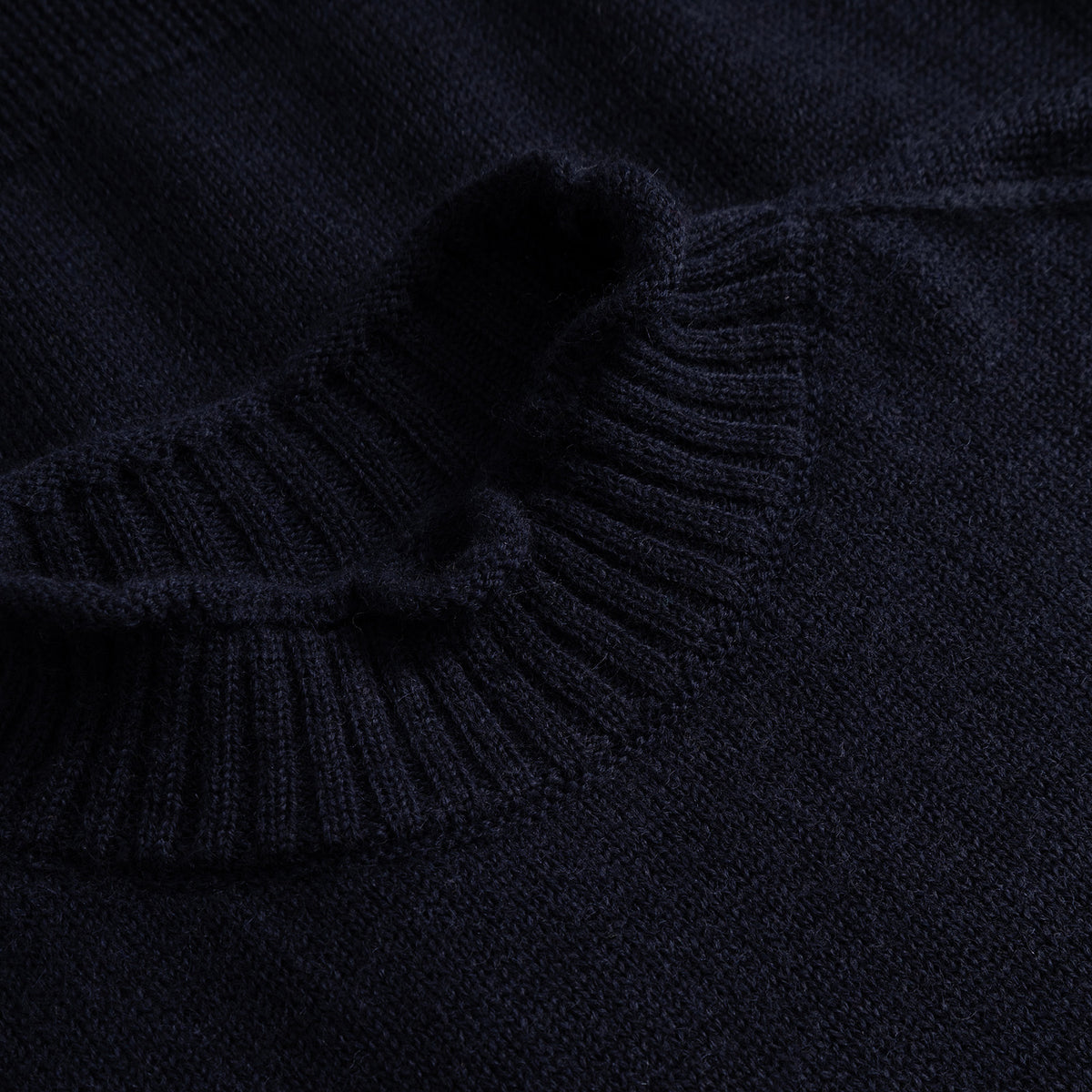 Sagvatnet Wool Roll Neck Sweater Dark Navy