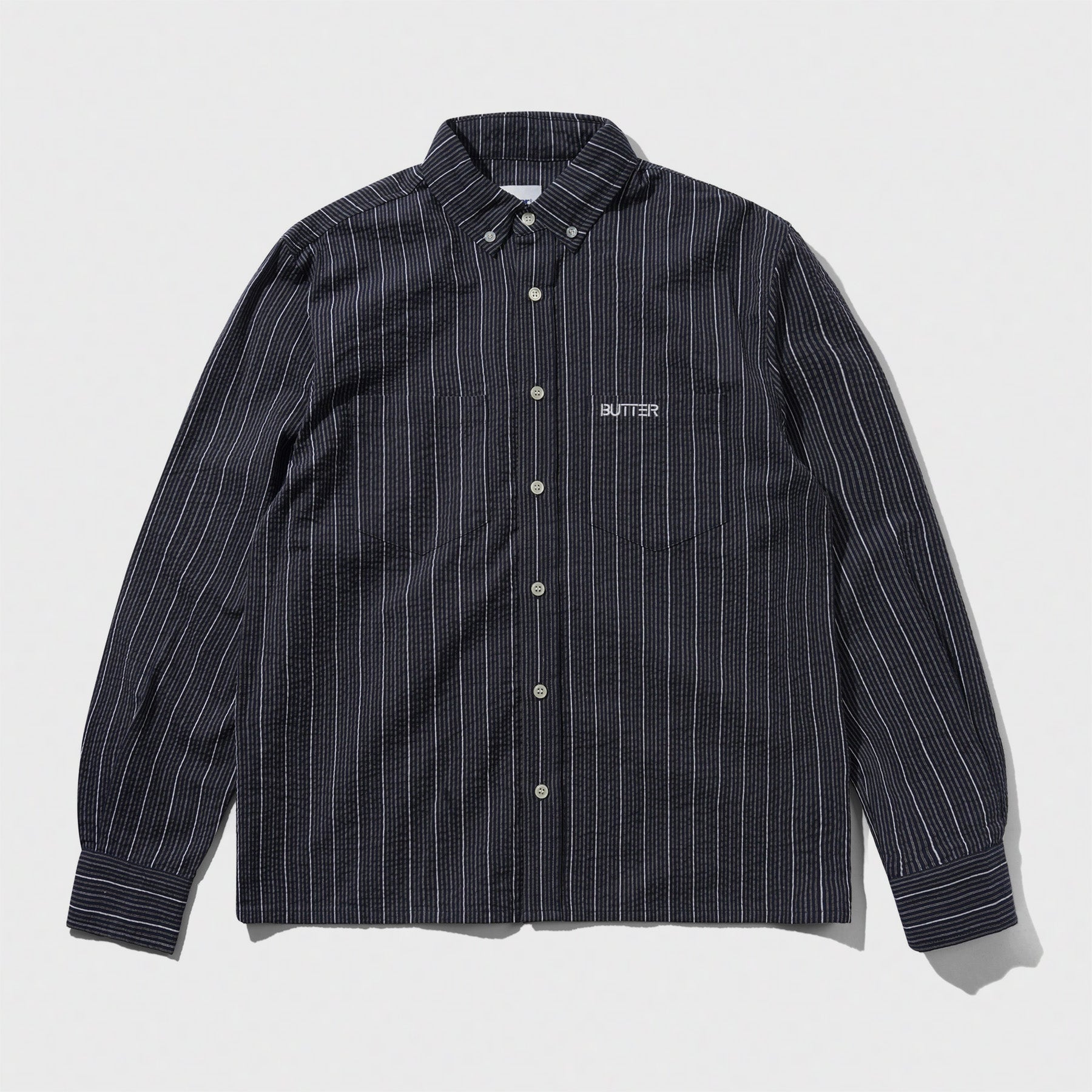 Seersucker Shirt Navy