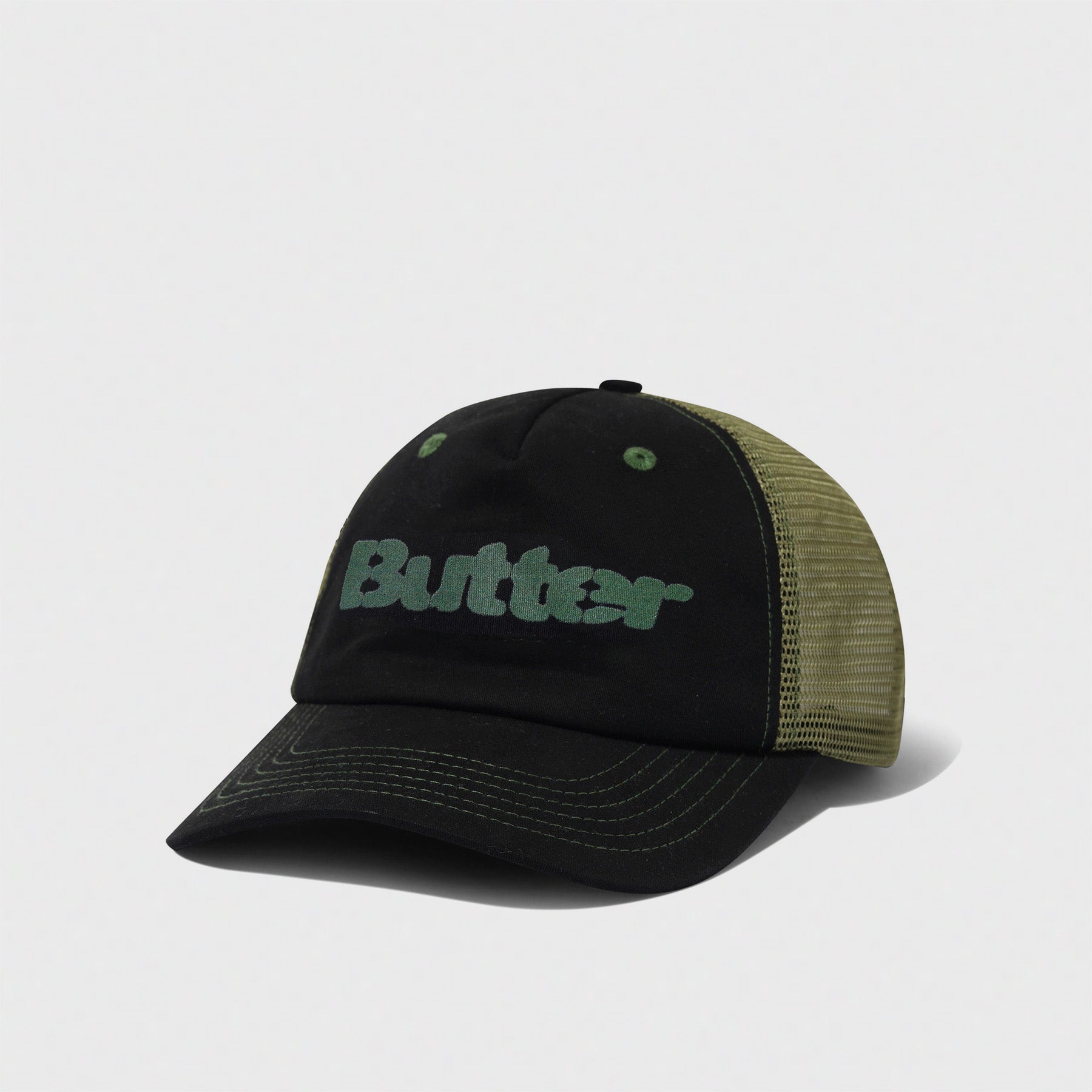 Stencil Trucker Cap Black