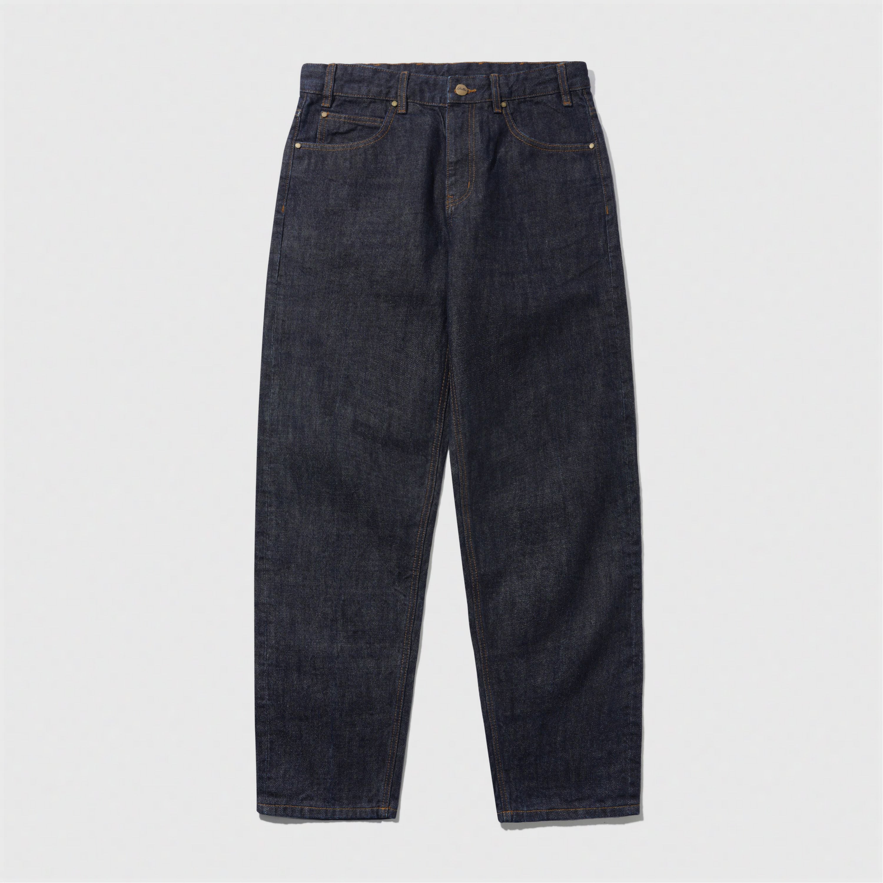 Straight Leg Denim Jeans Selvedge Blue