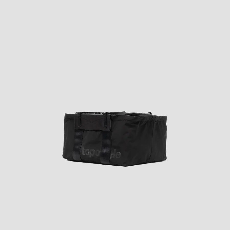 Topologie Summit Duffle Small Black Tech Sateen | Maplestore