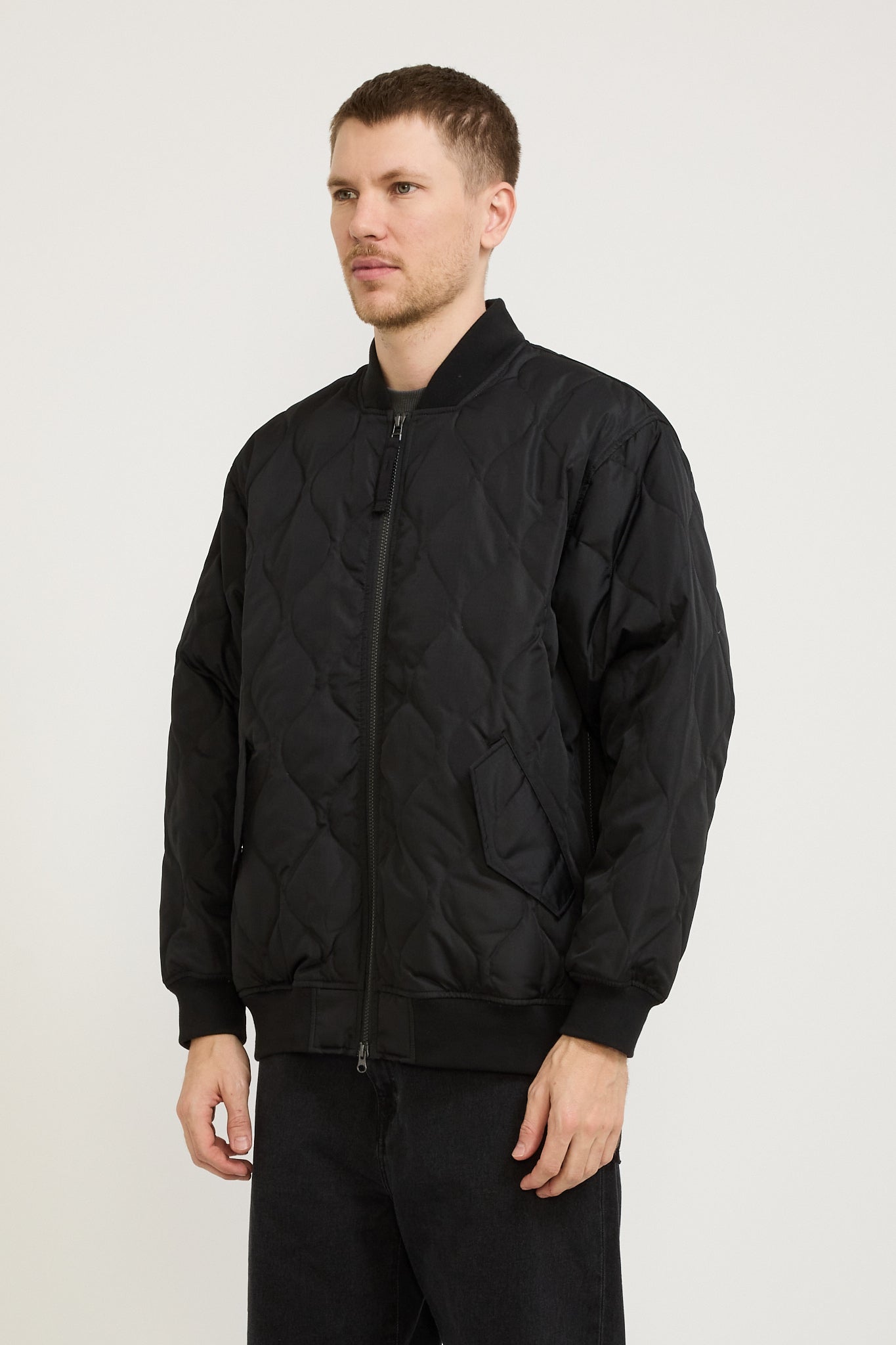 Military MA-1 Down Jacket Black