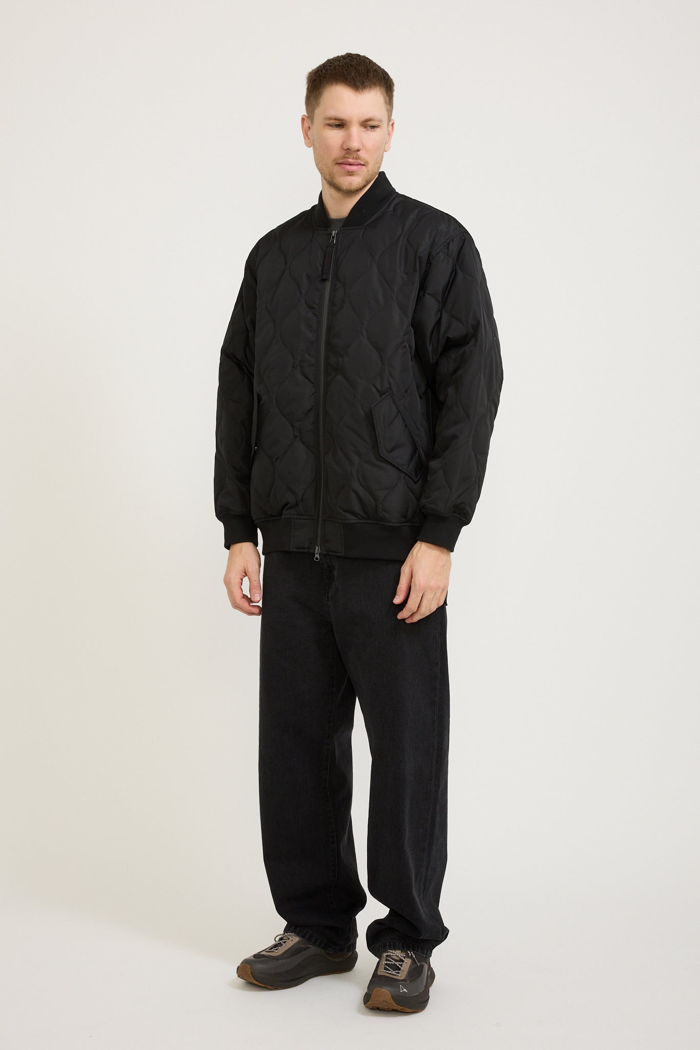 Taion | Military MA-1 Down Jacket Black | Maplestore