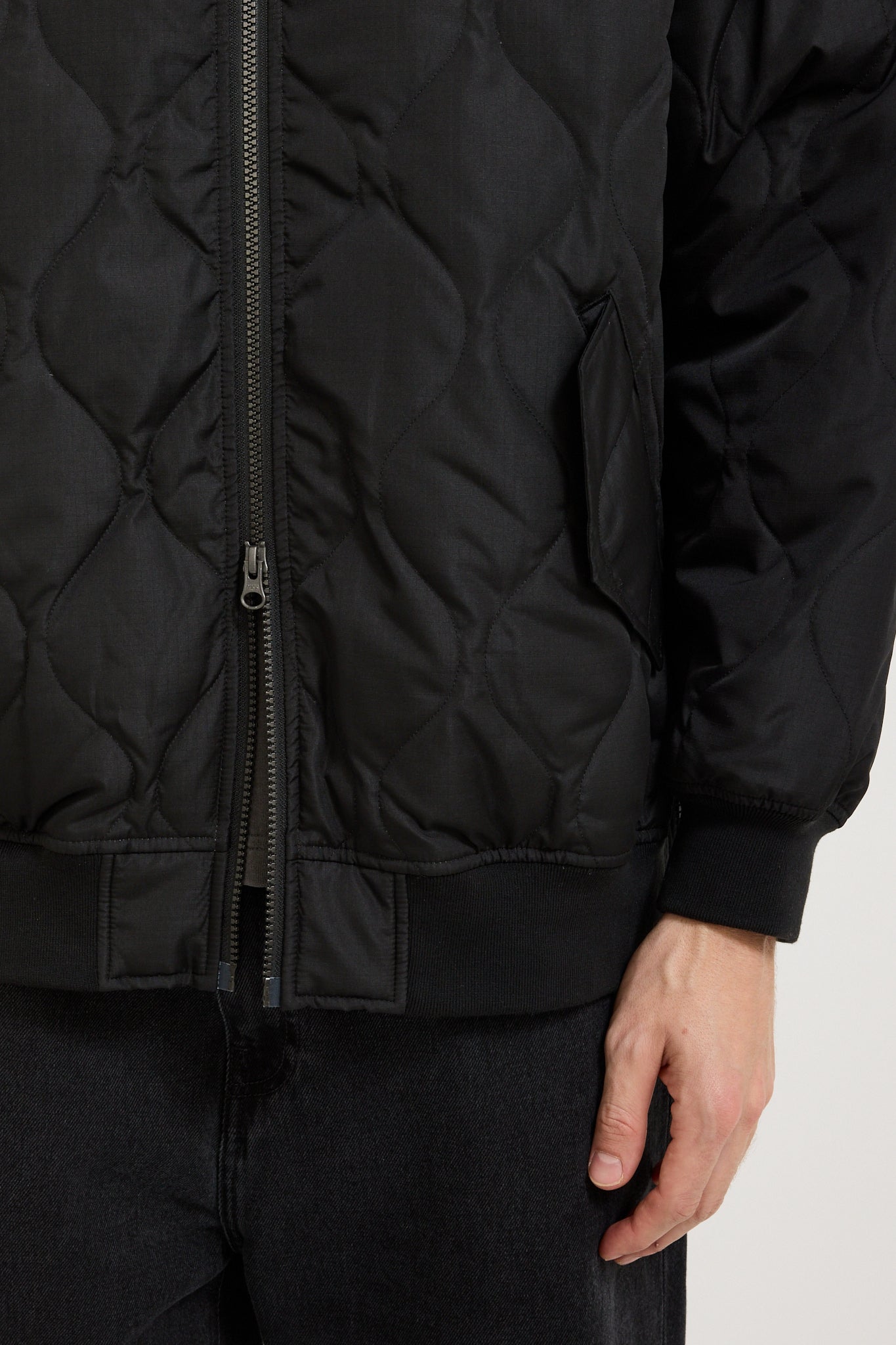 Military MA-1 Down Jacket Black