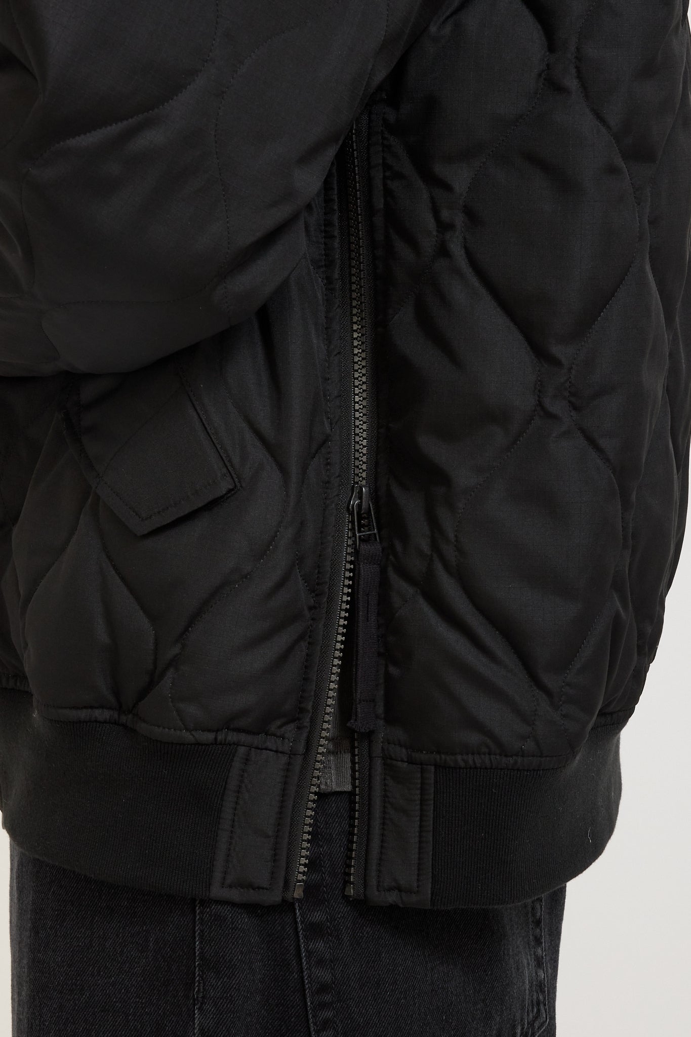 Military MA-1 Down Jacket Black