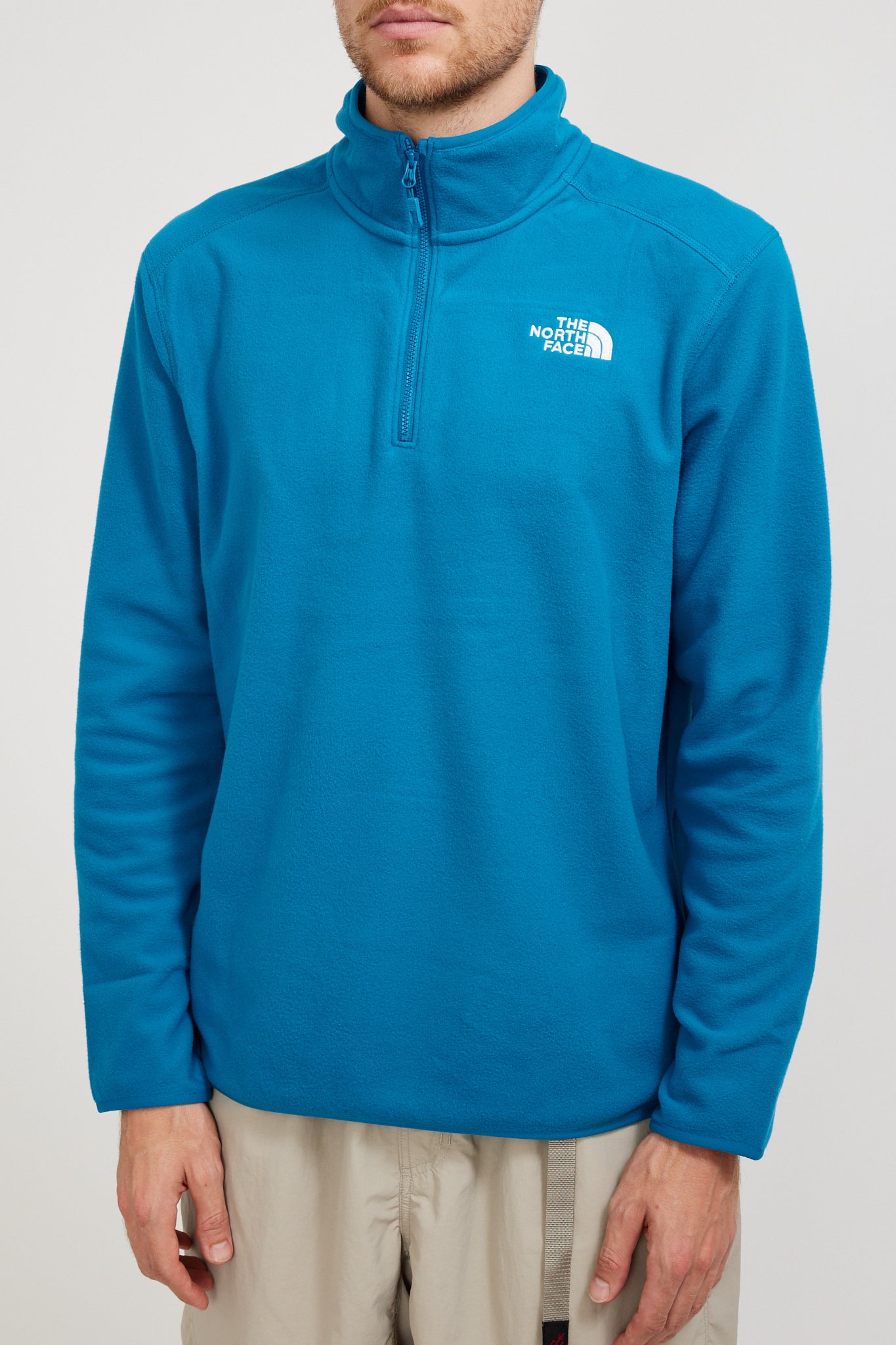 The North Face | 100 Glacier 1/4 Zip Fleece Adriatic Blue | Maplestore
