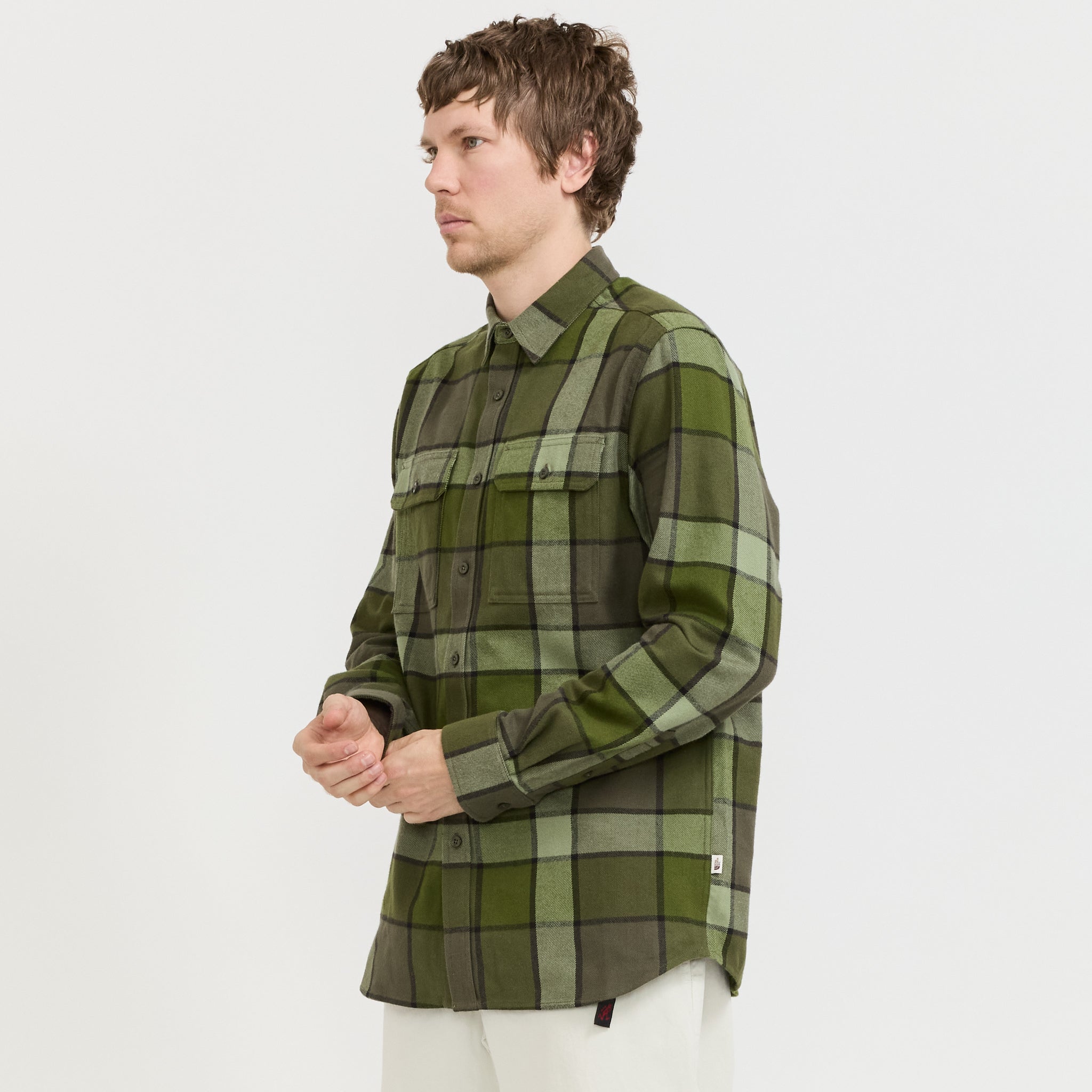 Arroyo Flannel Shirt Taupe Green