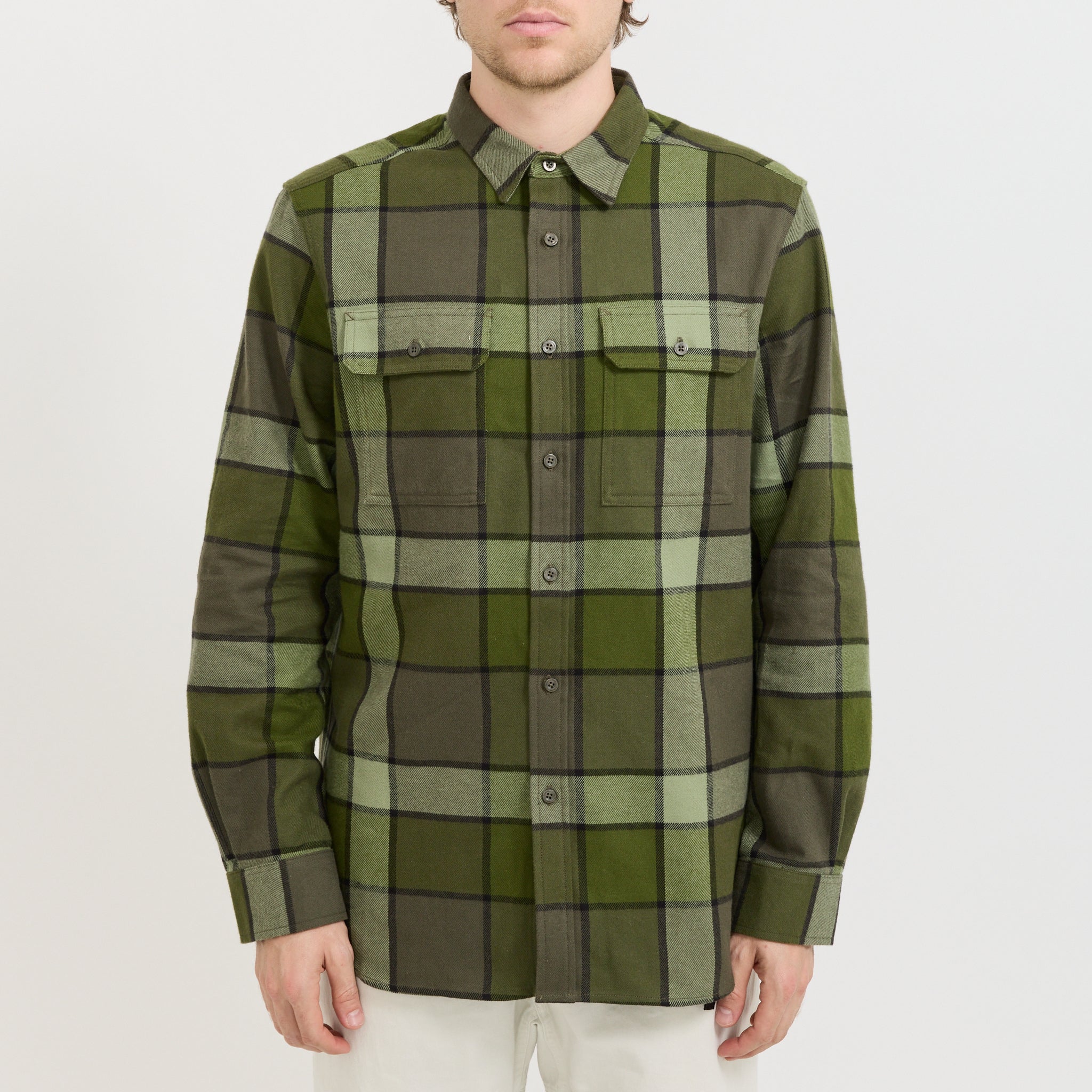 Arroyo Flannel Shirt Taupe Green