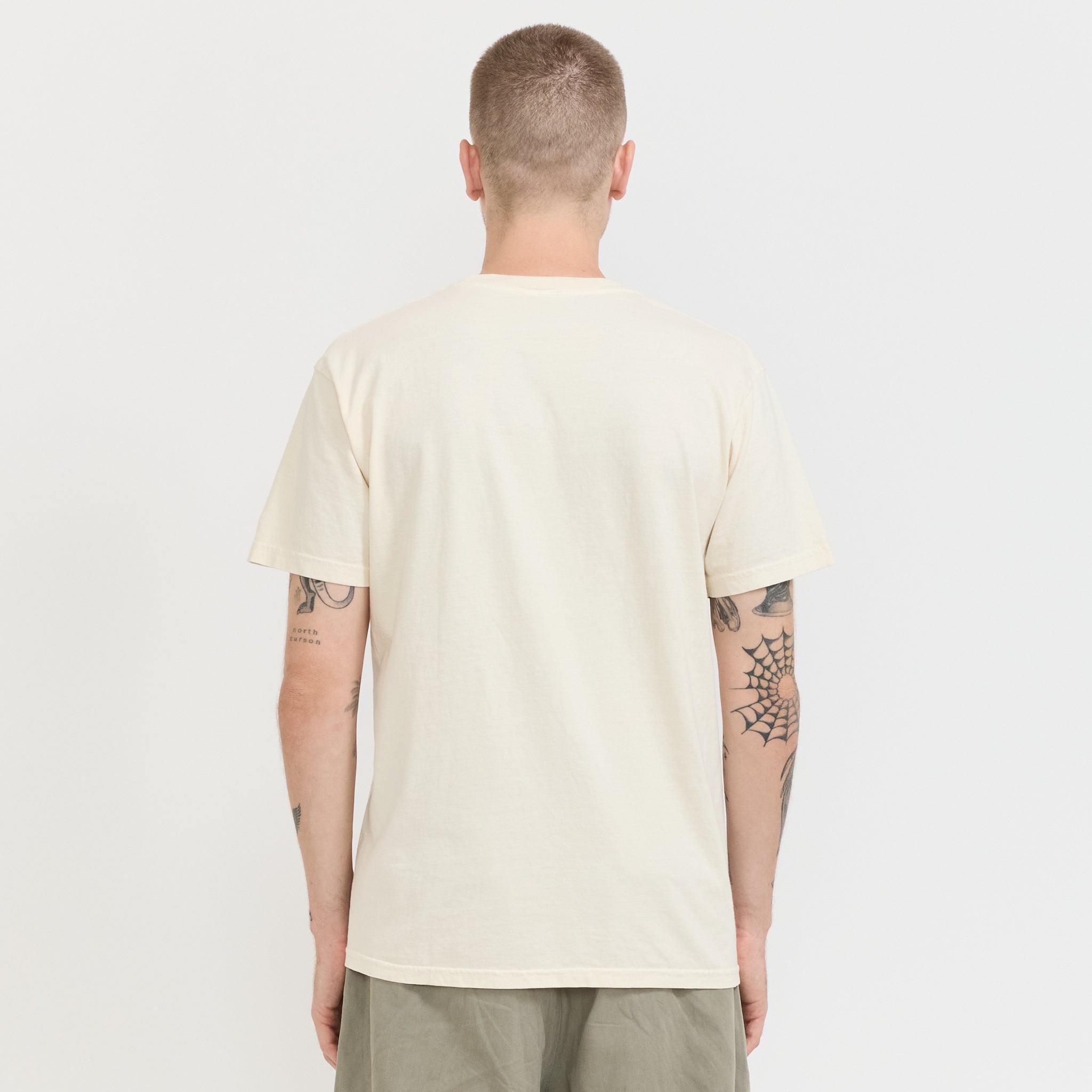 Enjoy Being Pigment Dyed Tee Cream