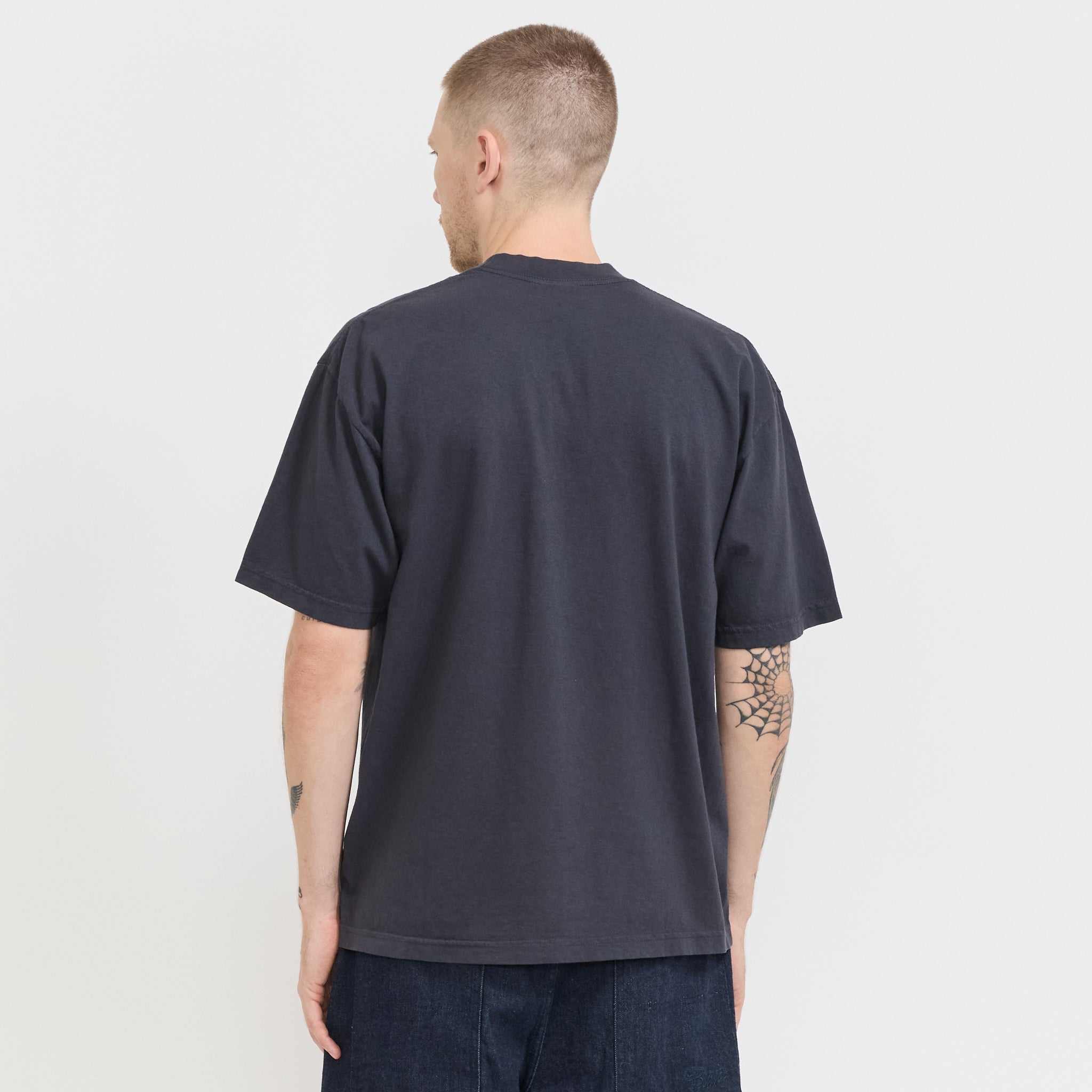Lonely Palm x Middle Of Nowhere Embroidered Tee Dolphin Blue