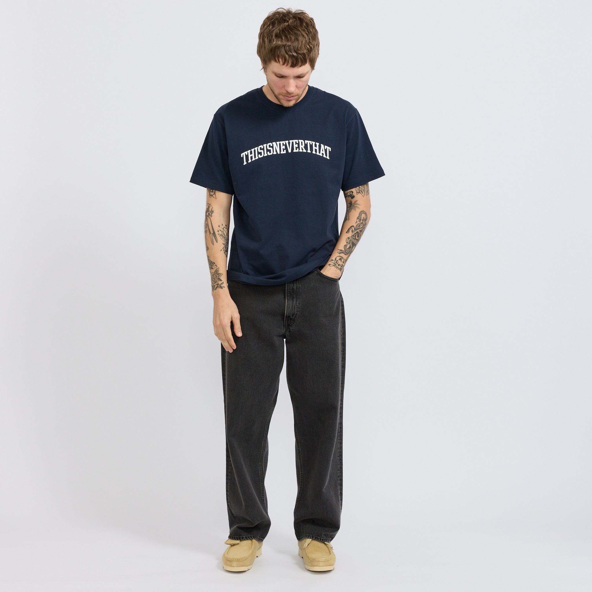 Arch-Logo Tee Navy