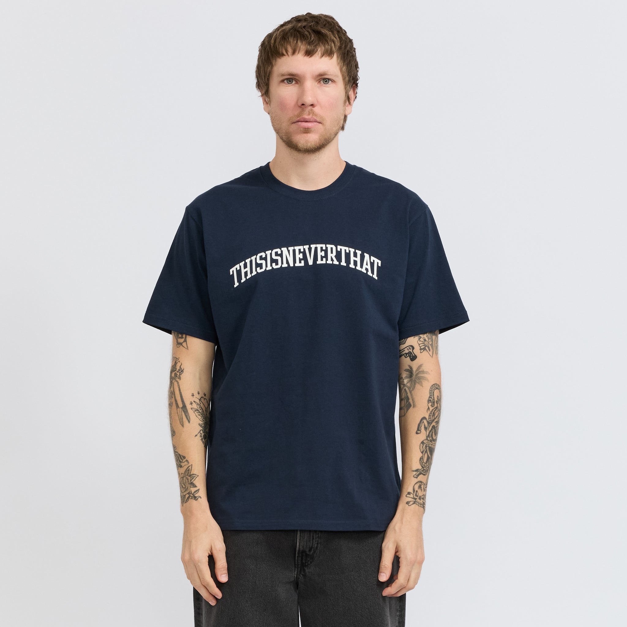 Arch-Logo Tee Navy