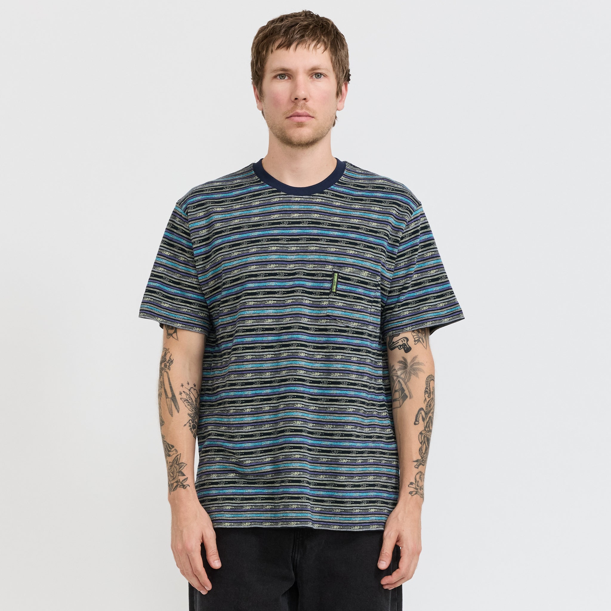 Be Striped Tee Navy