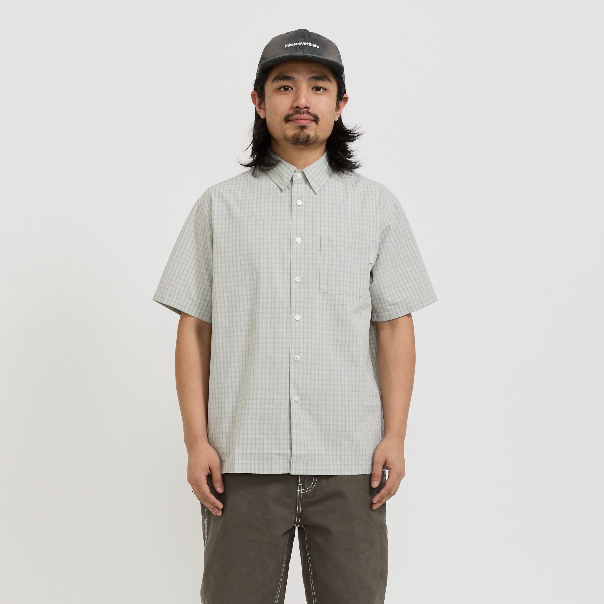 thisisneverthat Check S/S Shirt Stone | Maplestore