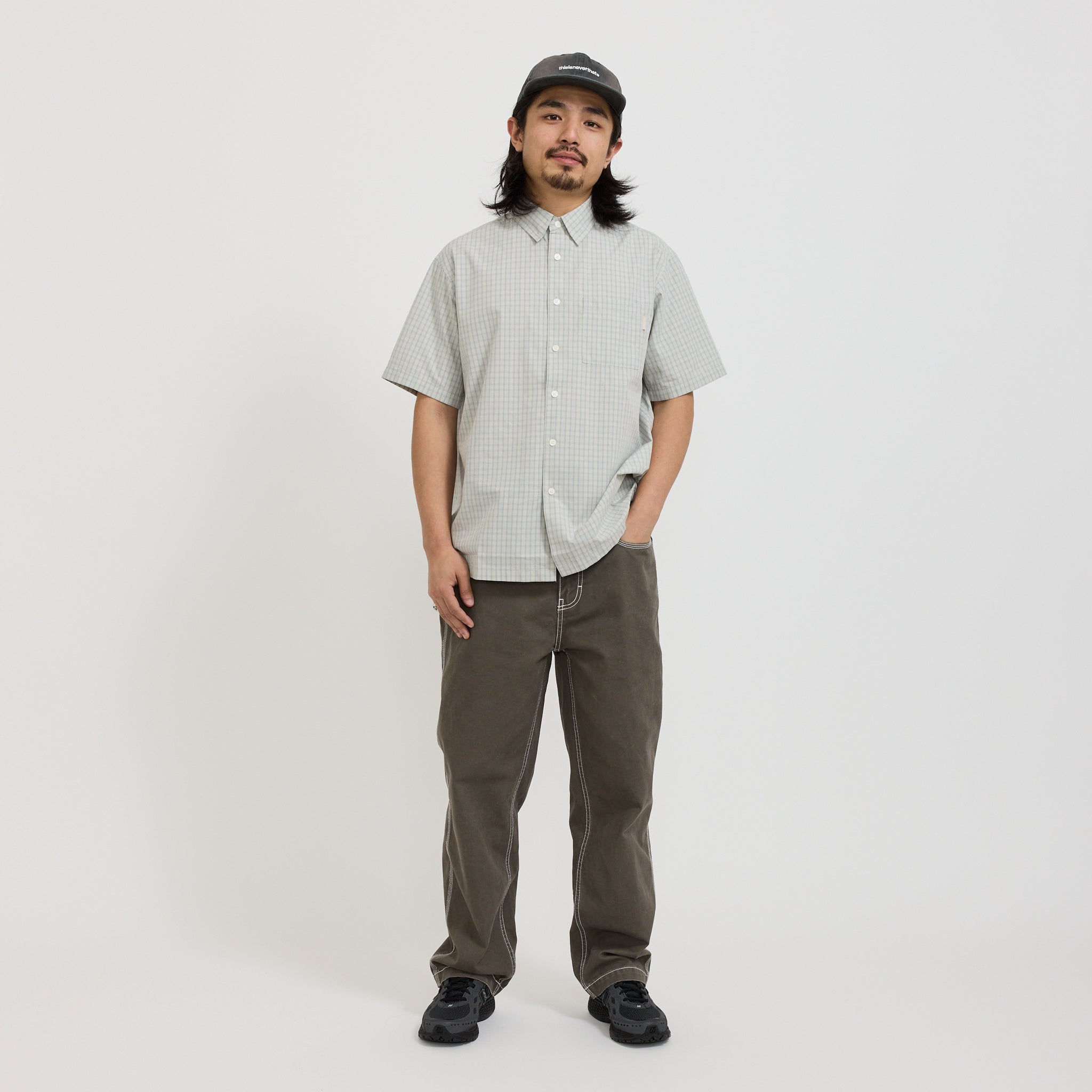 Check S/S Shirt Stone