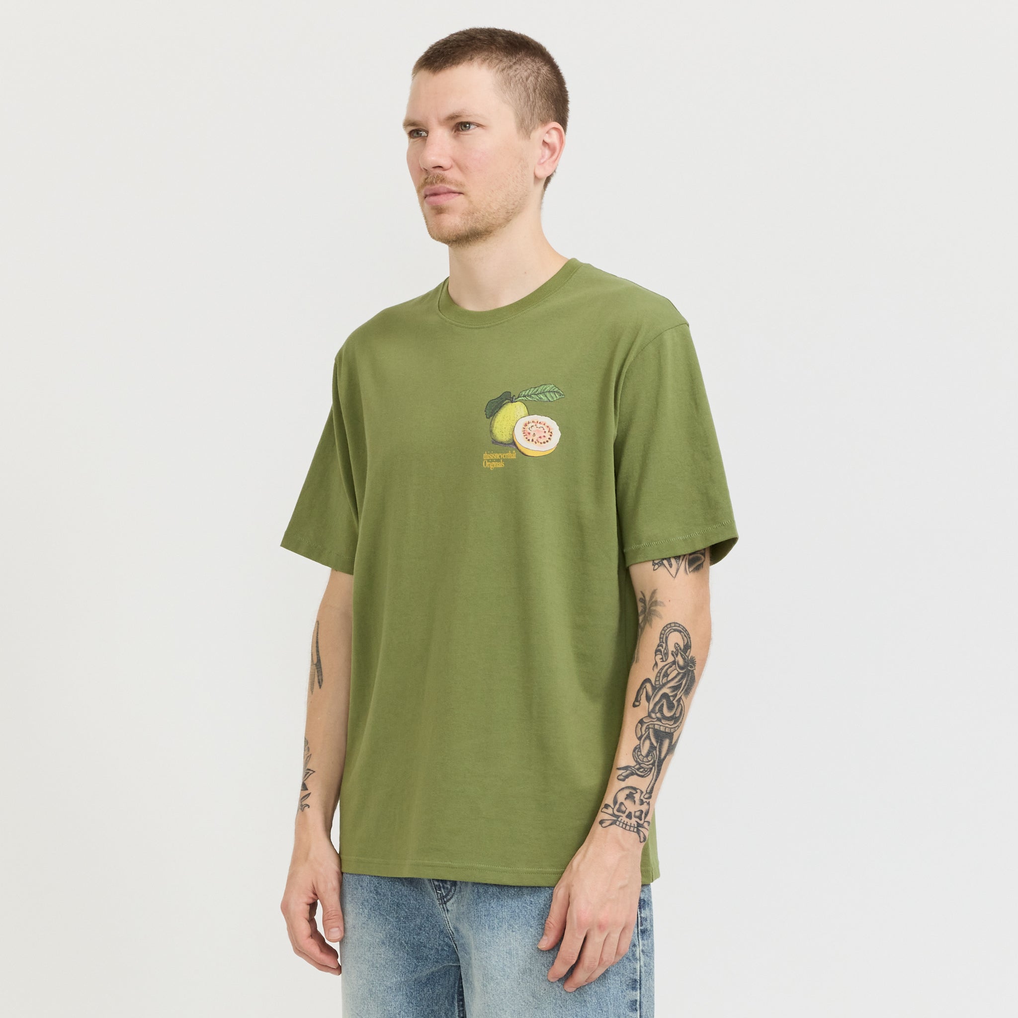 Guava Tee Moss Green