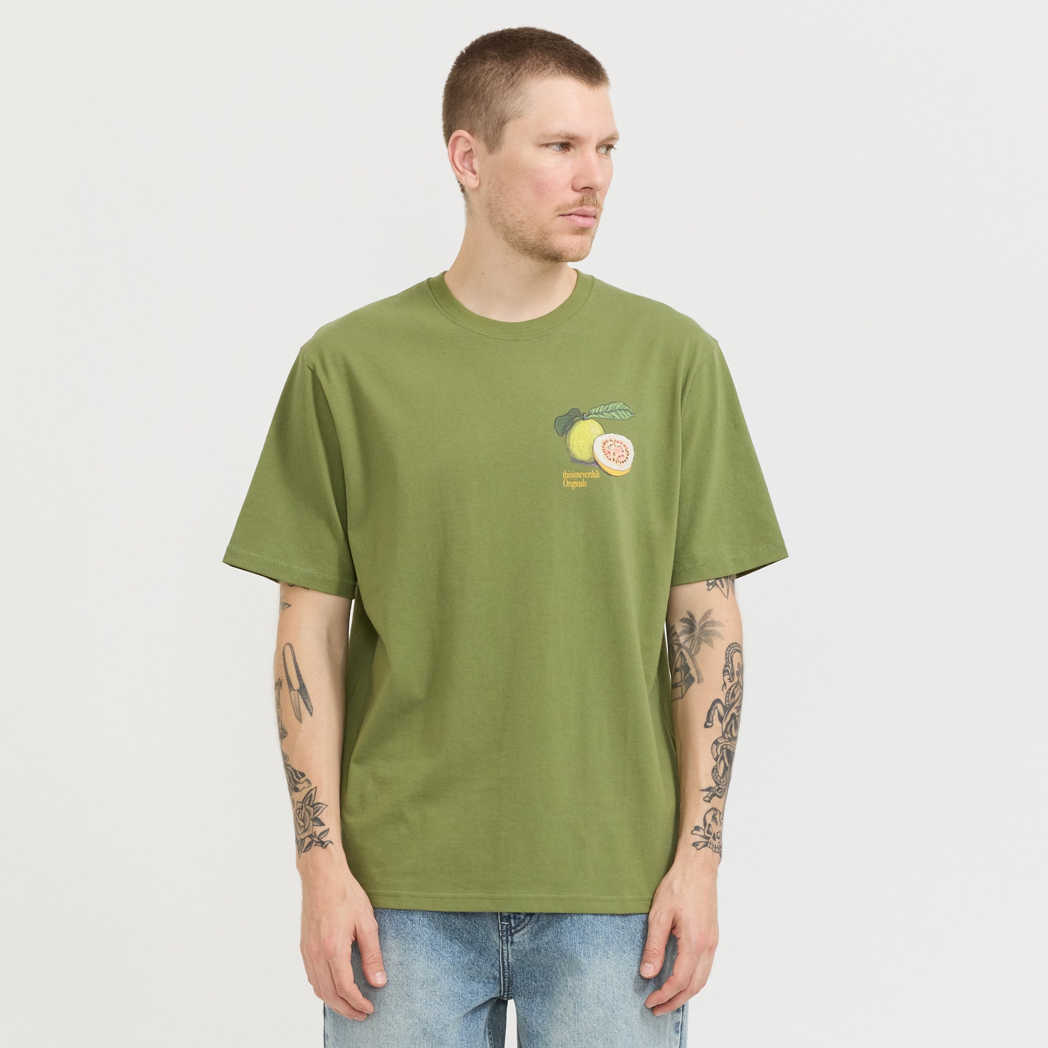 Guava Tee Moss Green