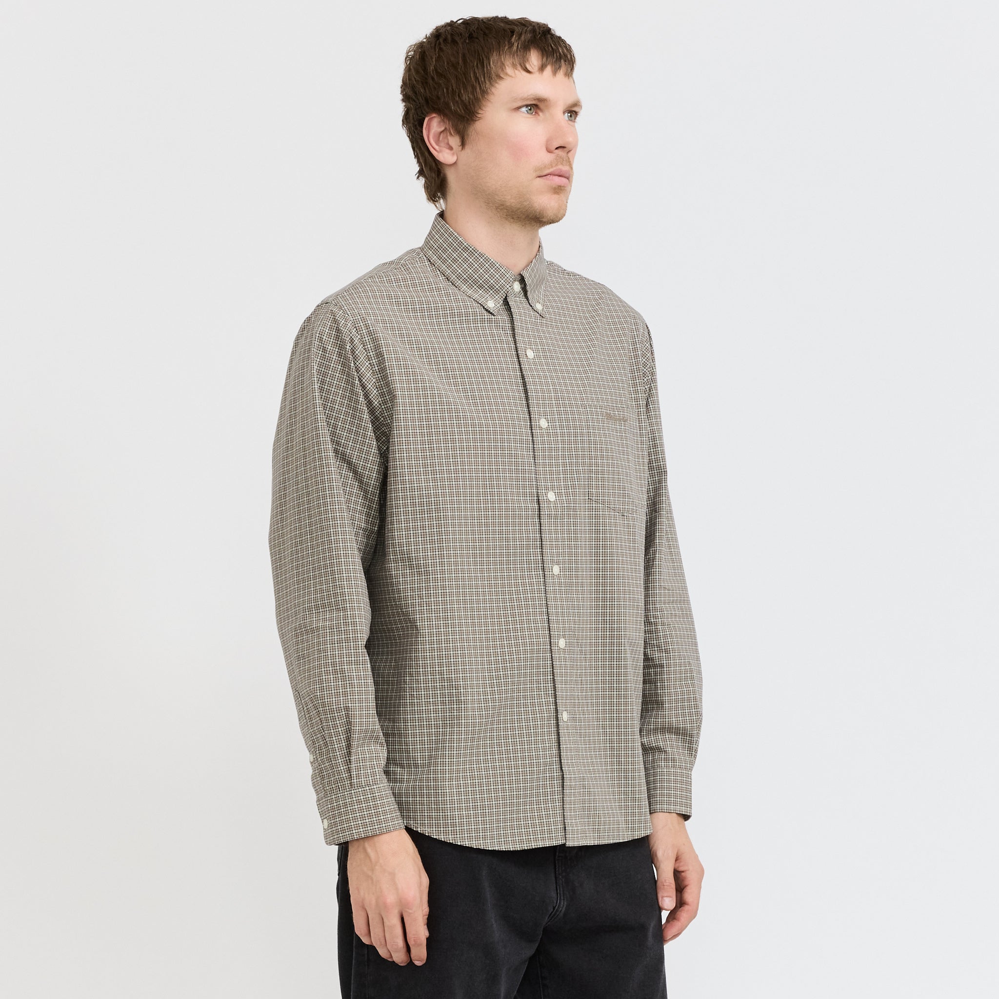 thisisneverthat | Lightweight Plaid Shirt Beige | Maplestore