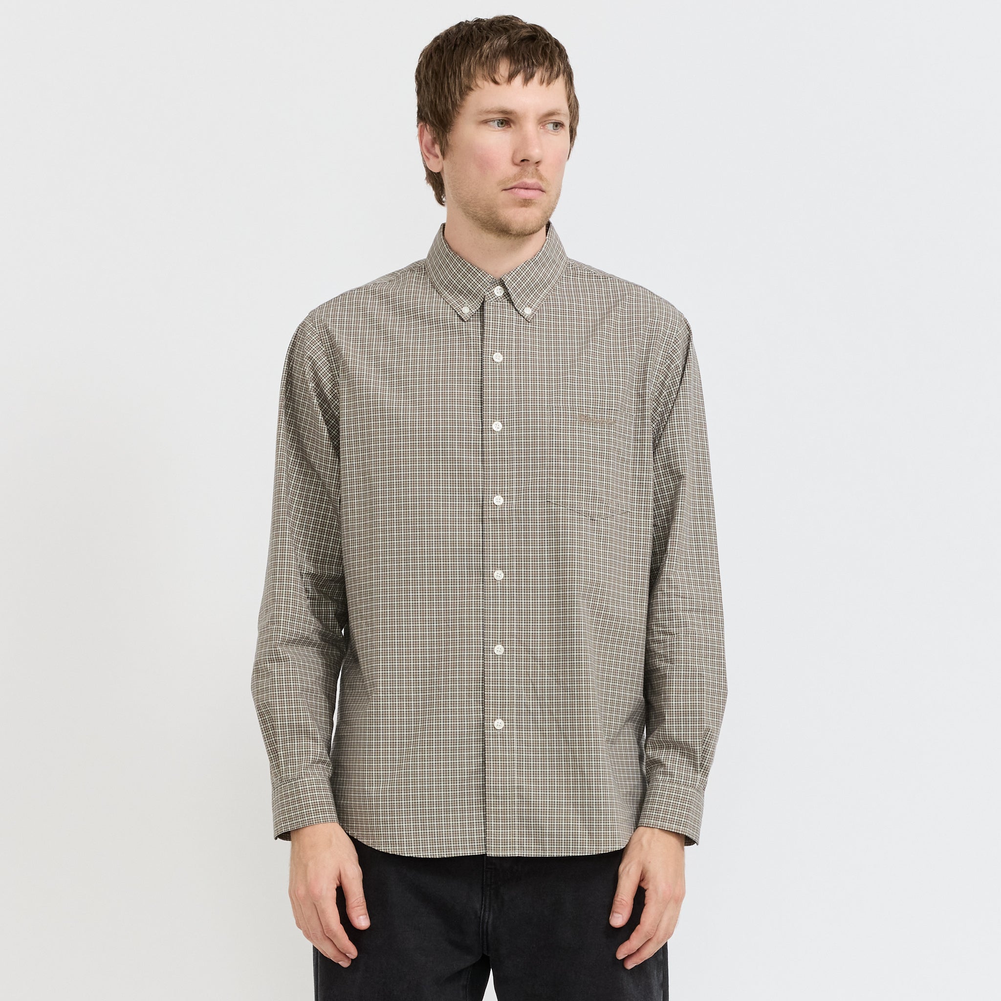 thisisneverthat | Lightweight Plaid Shirt Beige | Maplestore