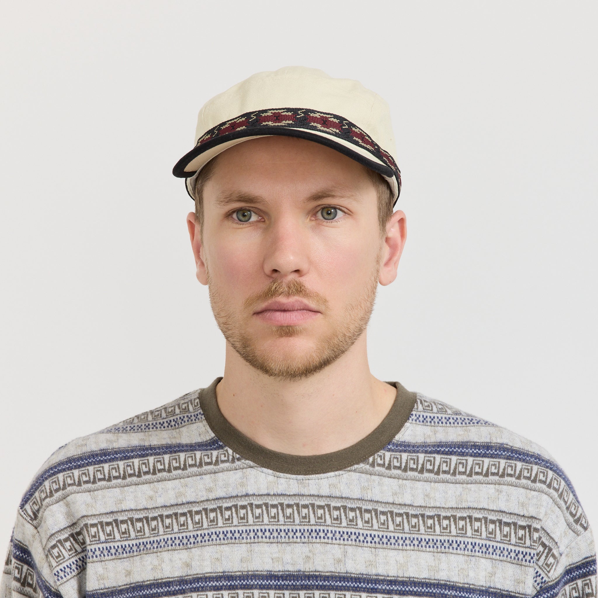 Long Bill Strap Cap Ivory