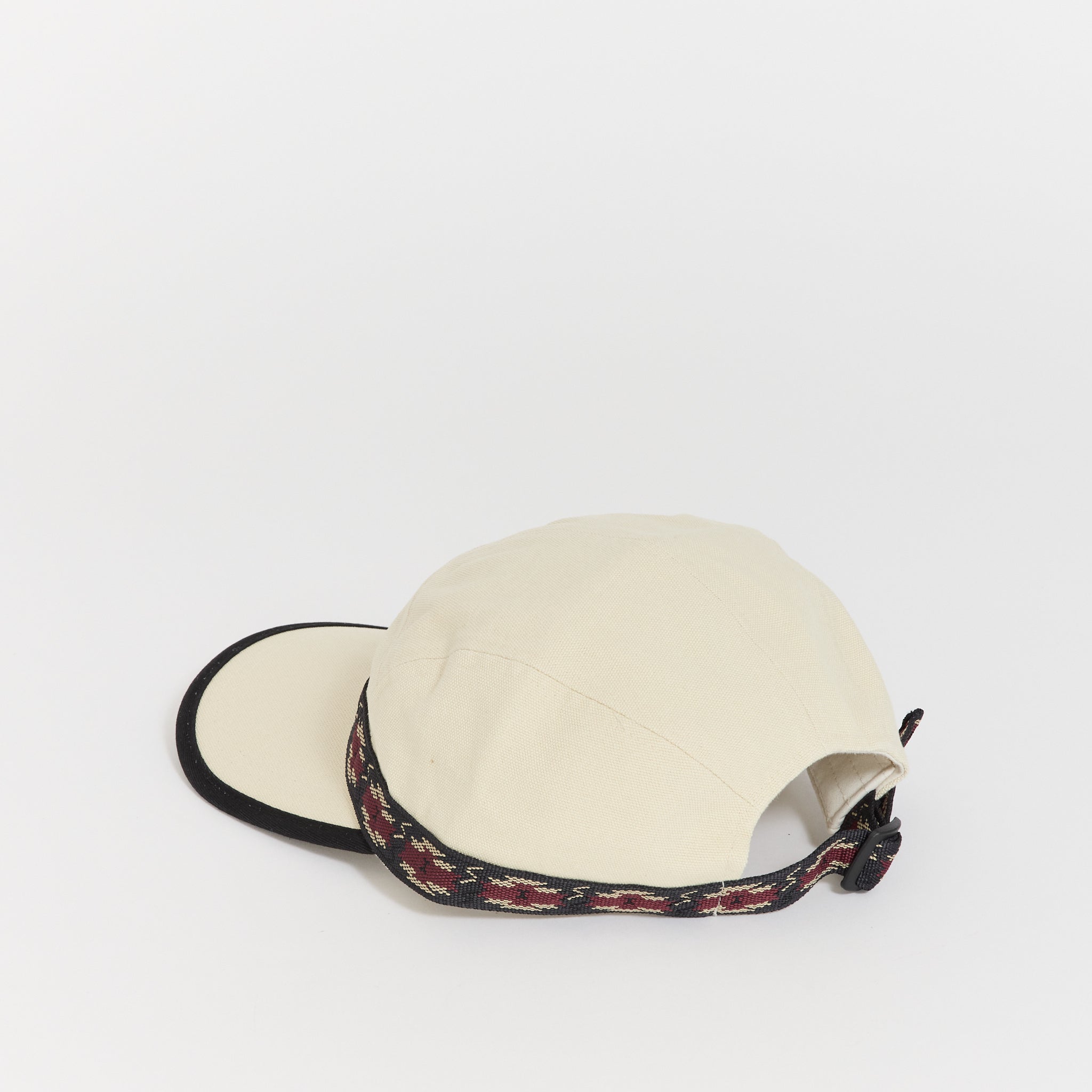 Long Bill Strap Cap Ivory