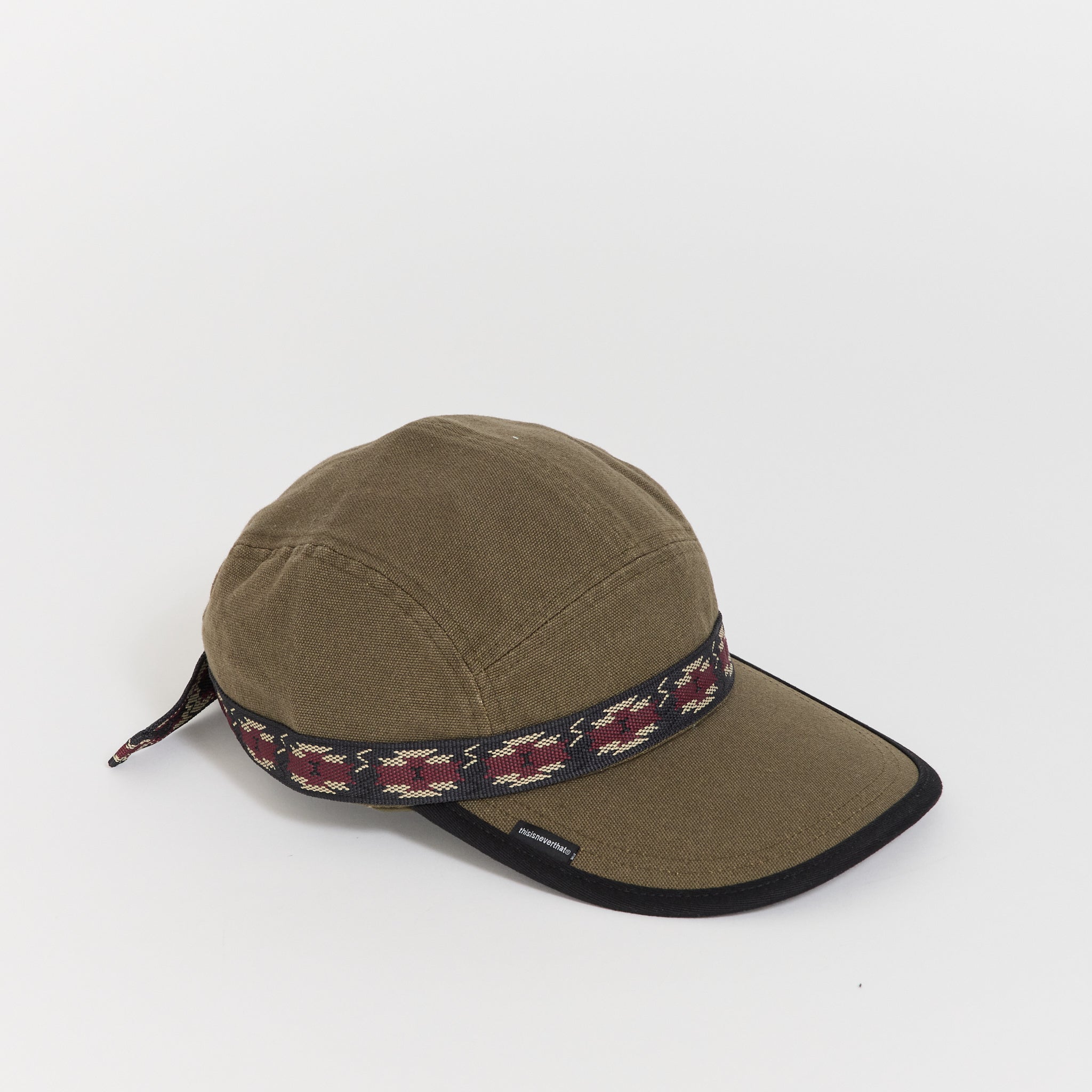Long Bill Strap Cap Khaki