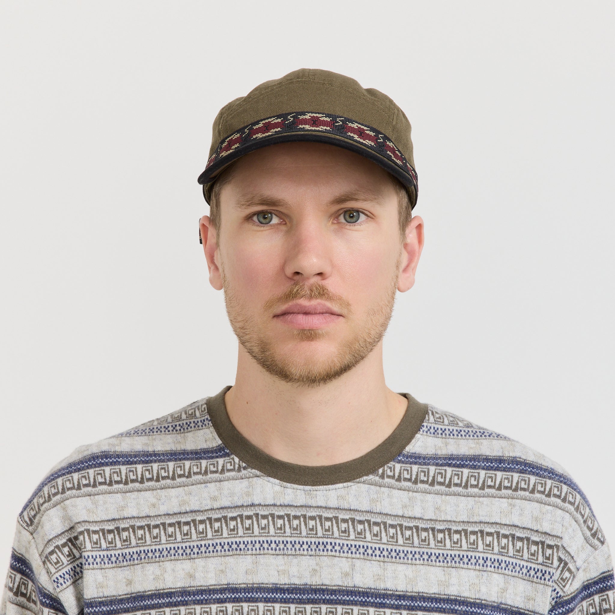 Long Bill Strap Cap Khaki