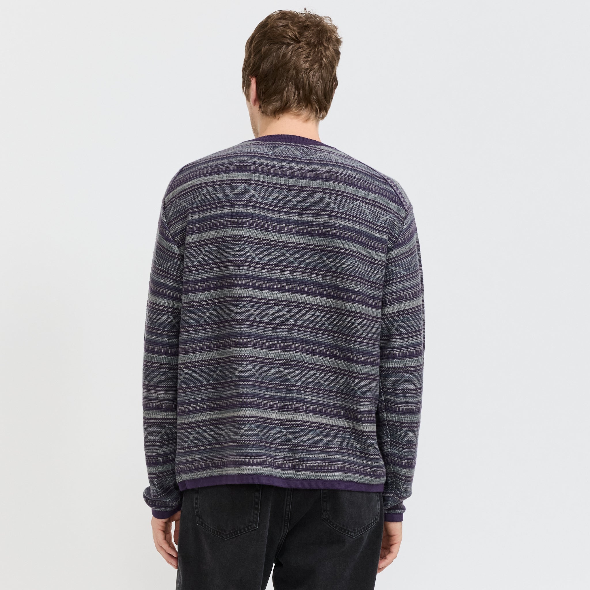 thisisneverthat | Pattern Knit Crew Dark Purple | Maplestore