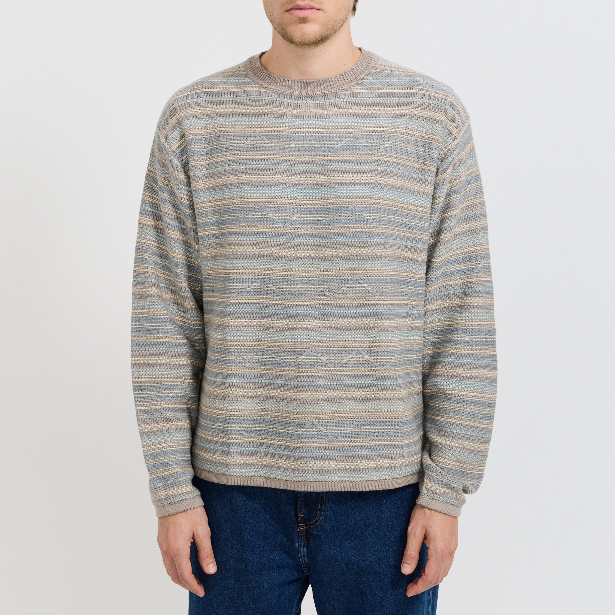 thisisneverthat | Pattern Knit Crew Slate | Maplestore