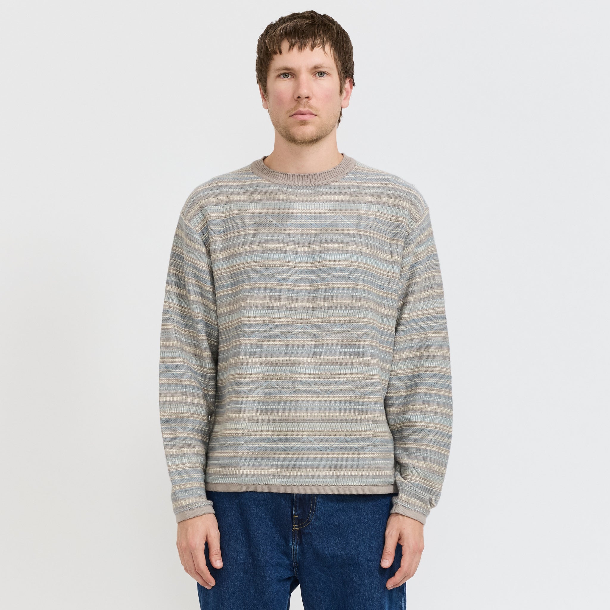thisisneverthat | Pattern Knit Crew Slate | Maplestore