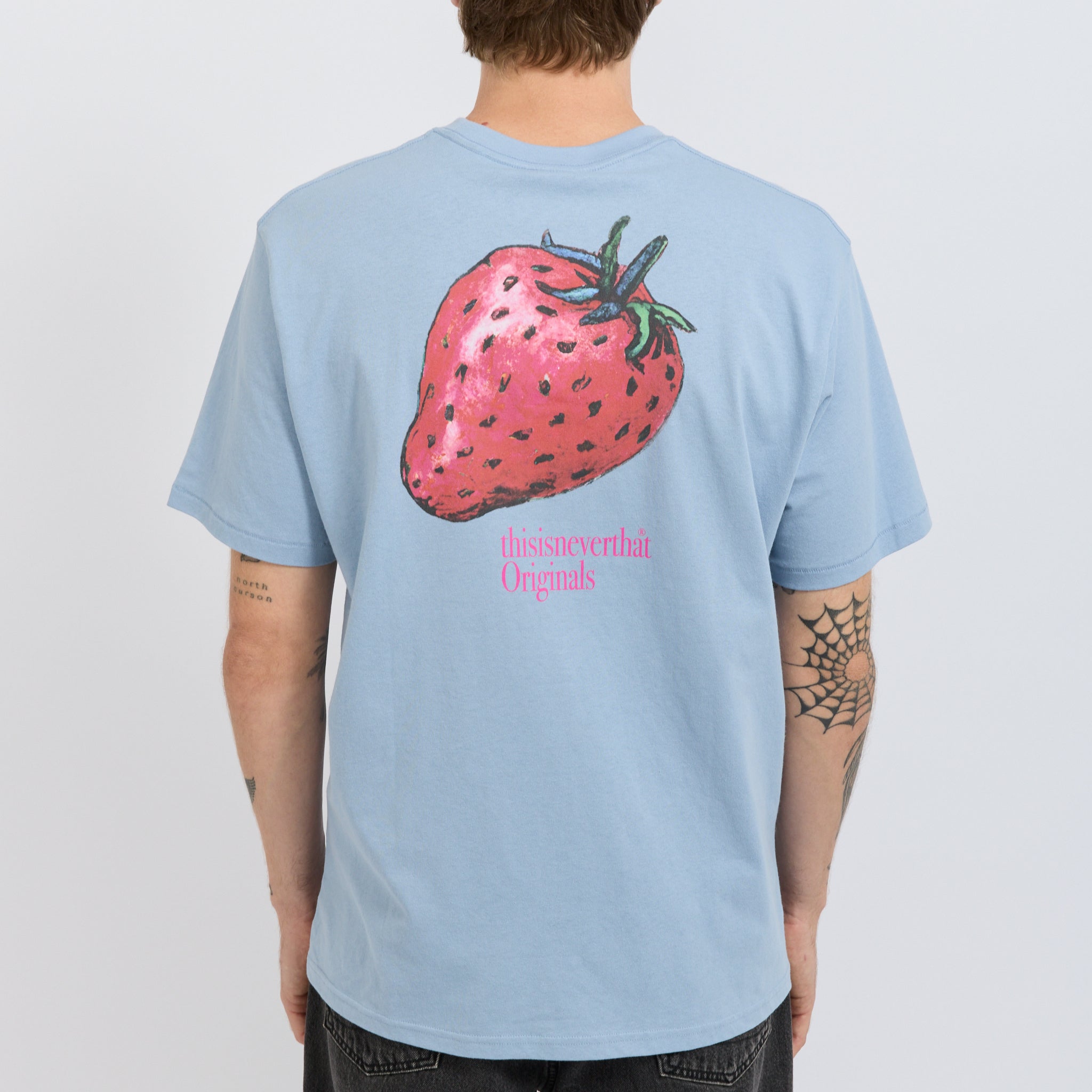 Strawberry Tee Lavender Grey