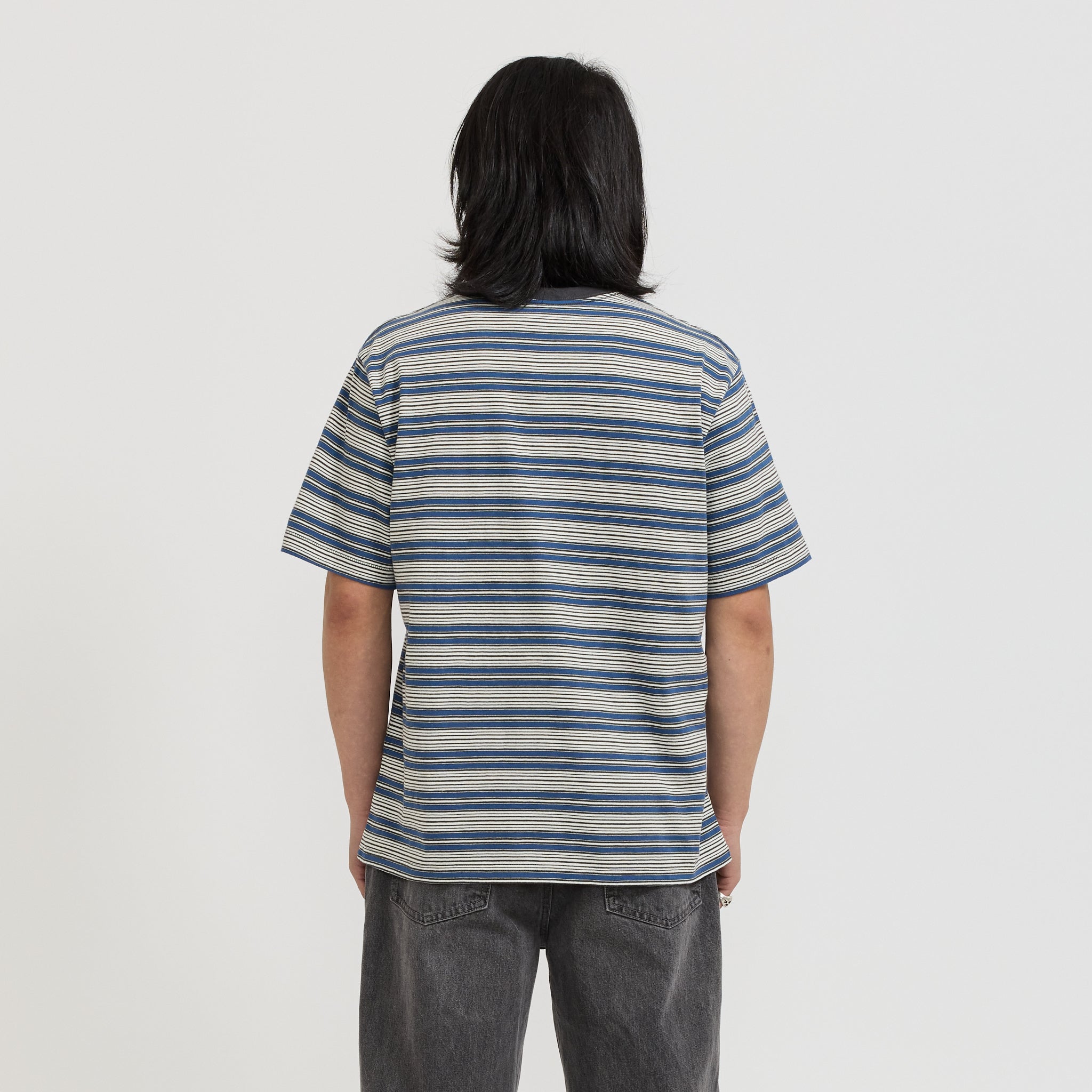 thisisneverthat Striped Tee Blue | Maplestore