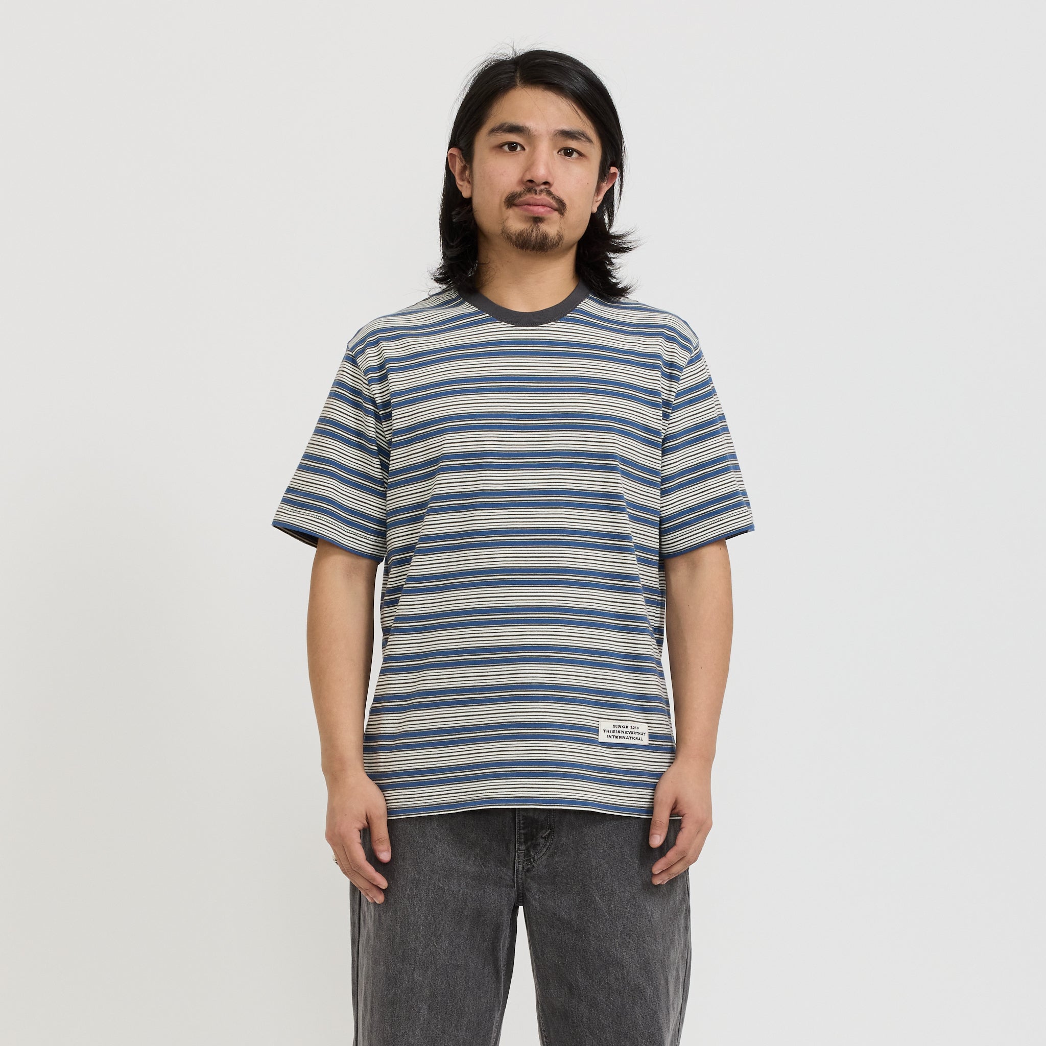 thisisneverthat | Striped Tee Blue | Maplestore