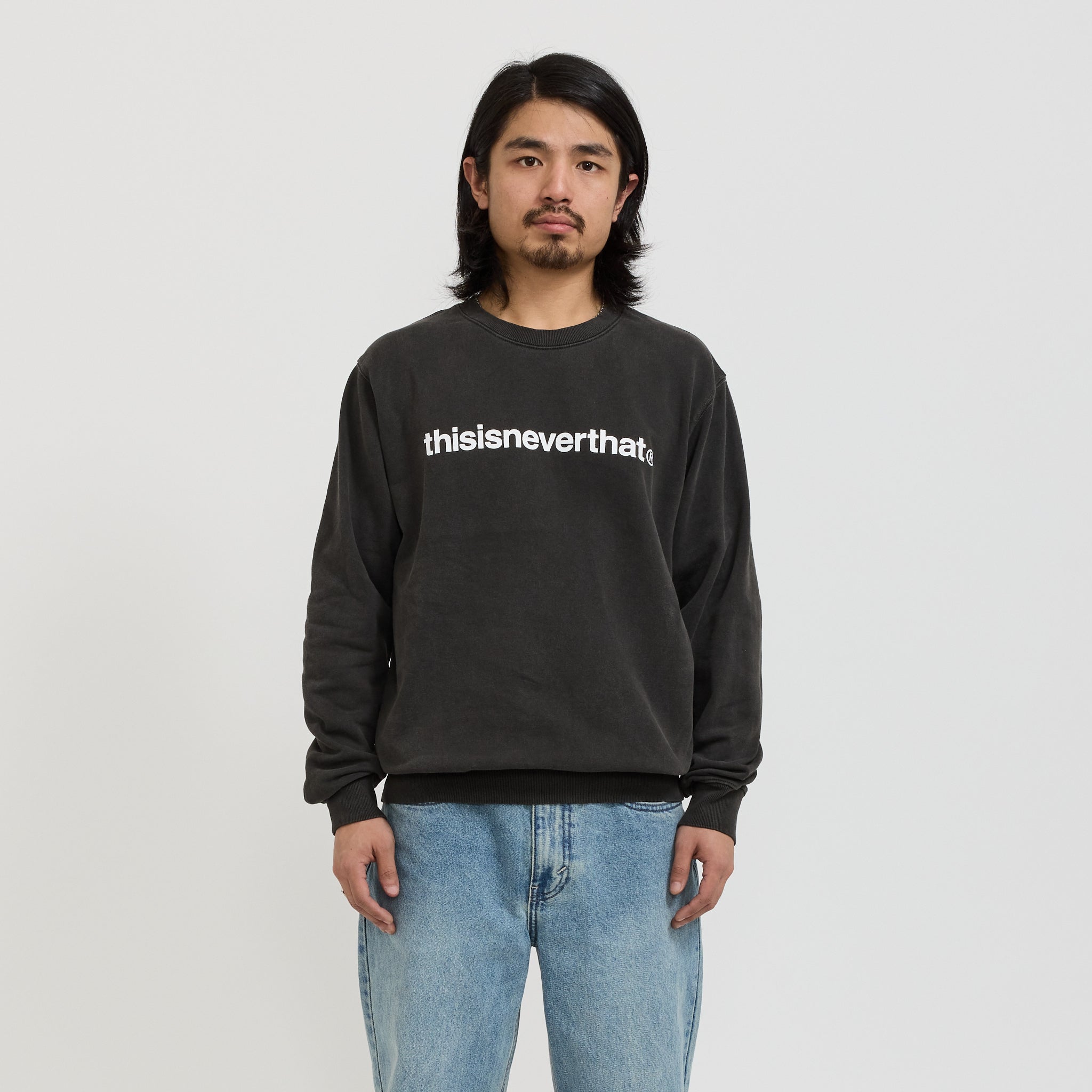 thisisneverthat T-Logo LT Crewneck Charcoal | Maplestore