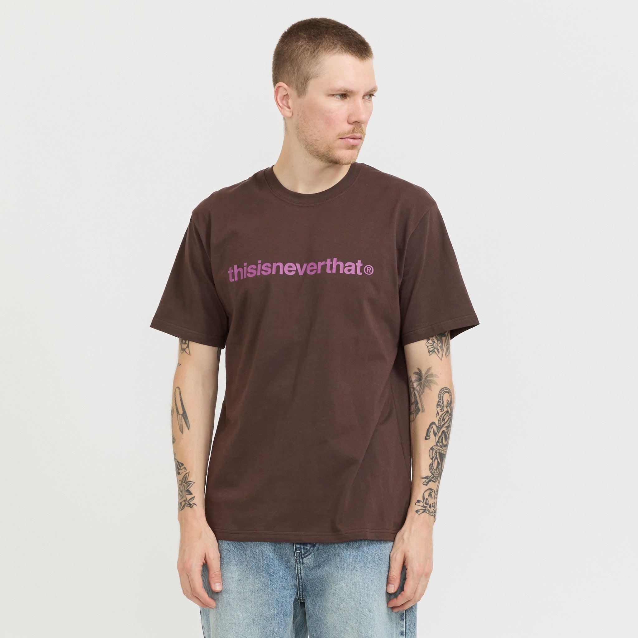 T-Logo Tee Dark Chocolate | Maplestore - Men