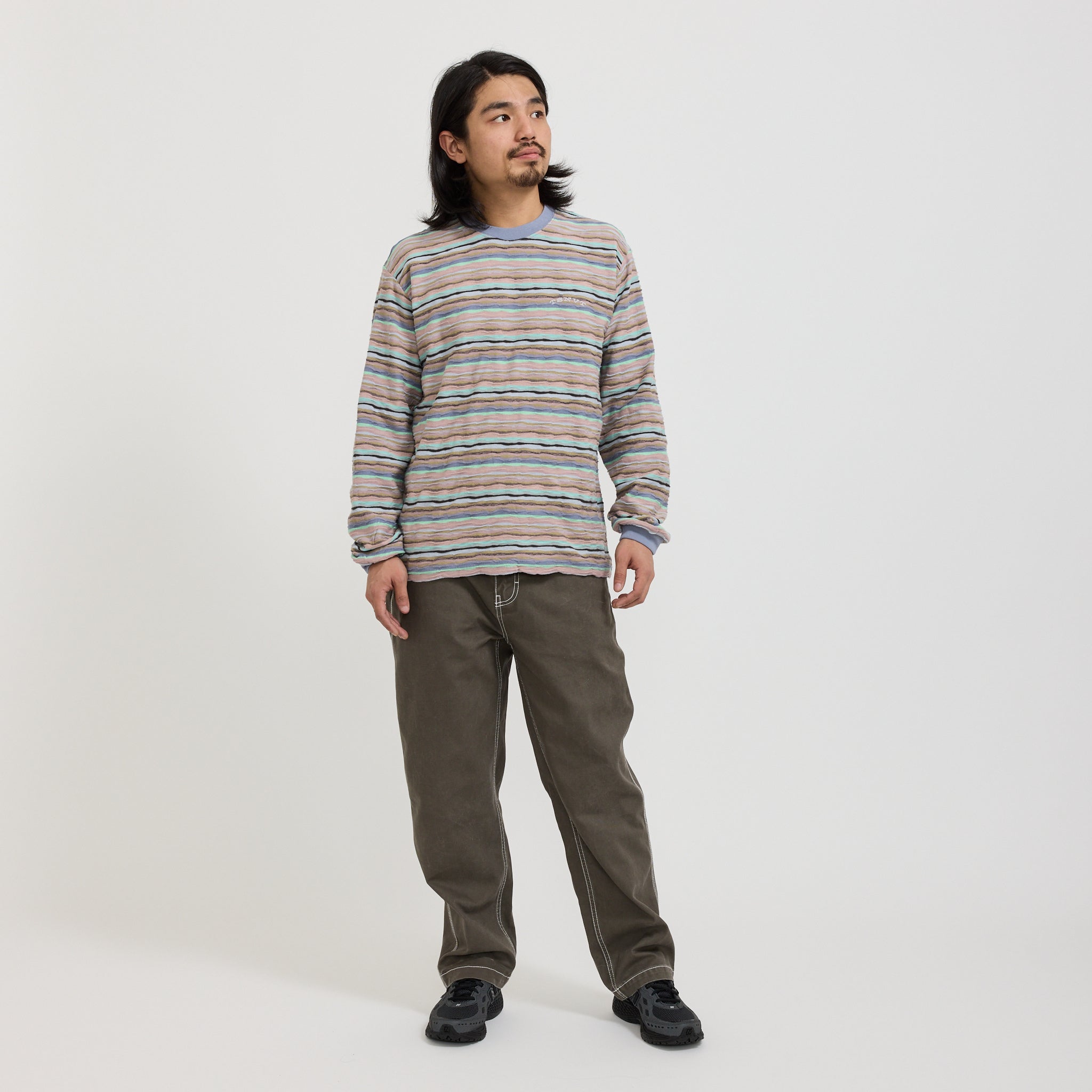 thisisneverthat | Wave Jacquard L/S Tee Pale Peach | Maplestore