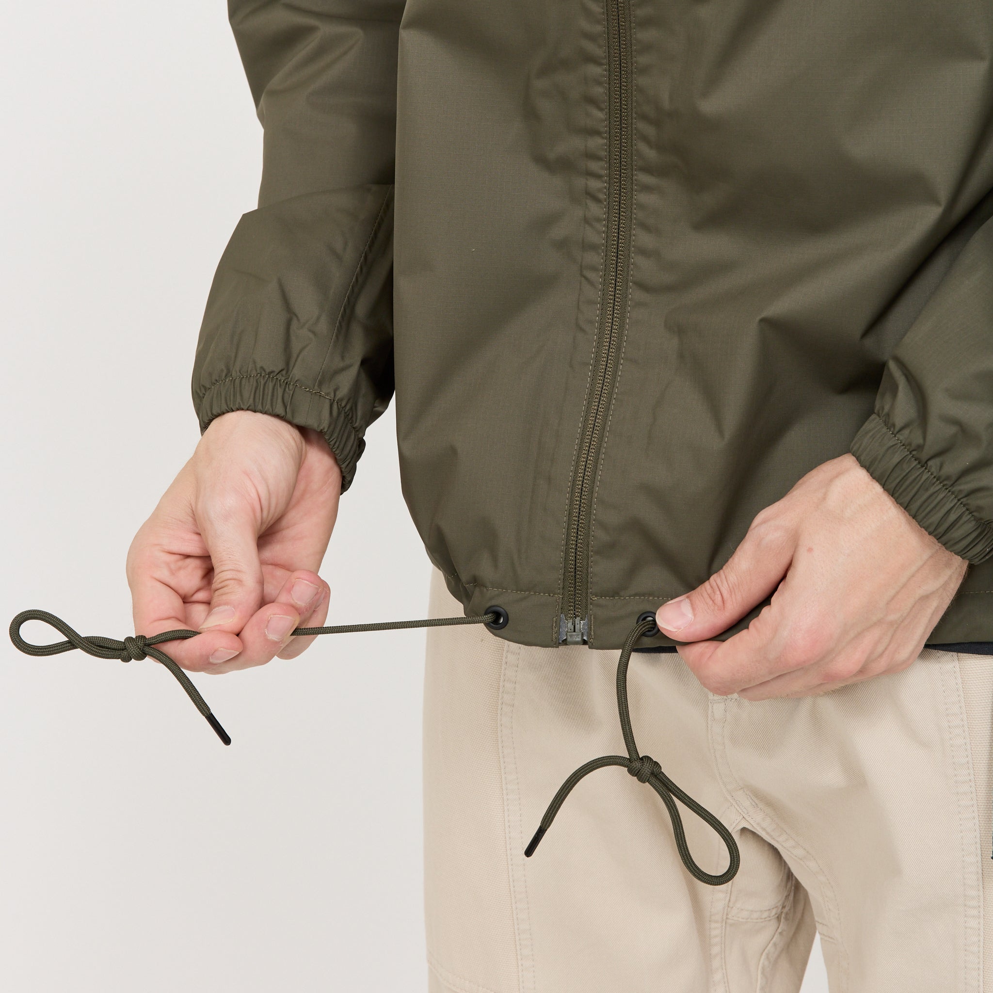 Antora Rain Hoodie New Taupe Green