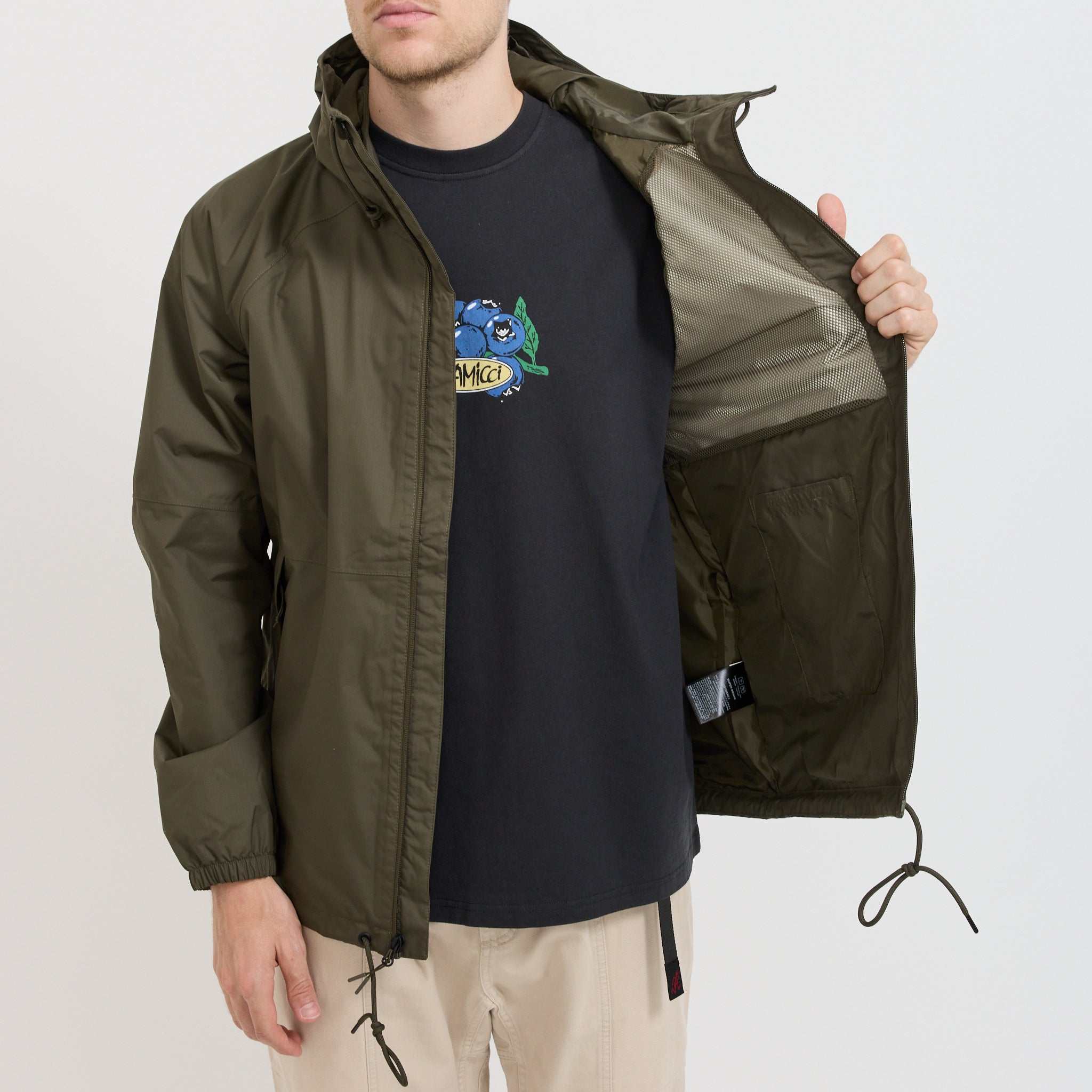 Antora Rain Hoodie New Taupe Green