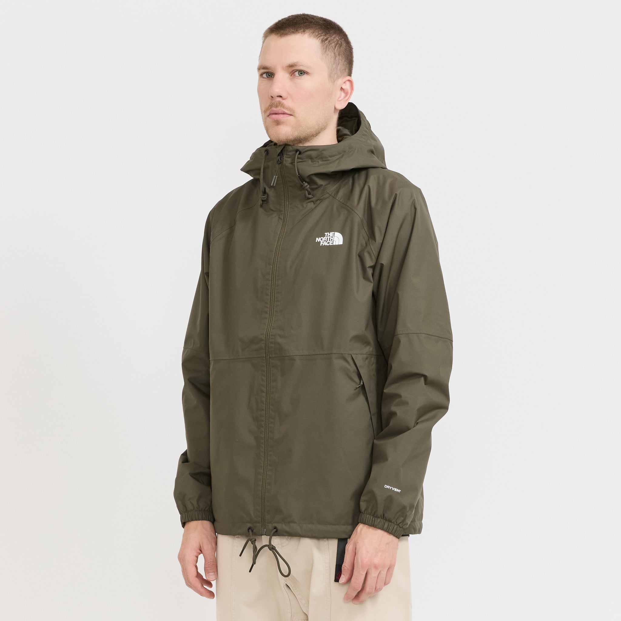 Antora Rain Hoodie New Taupe Green