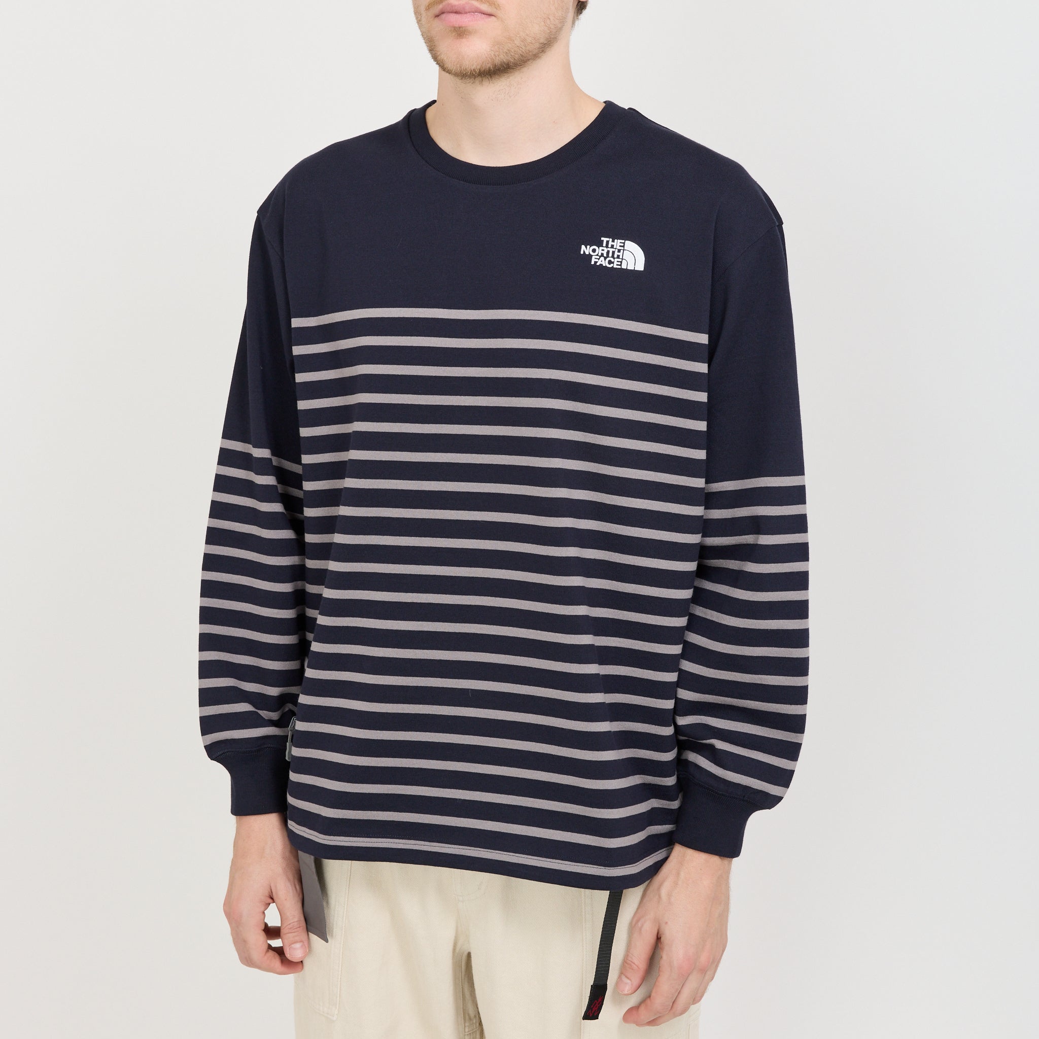 The North Face | LS Stripe Top Aviator Navy | Maplestore
