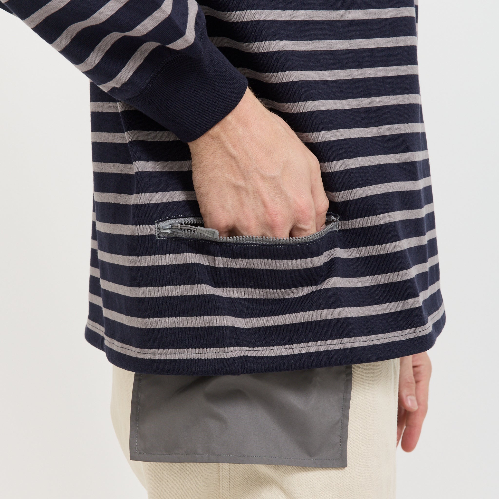 The North Face | LS Stripe Top Aviator Navy | Maplestore