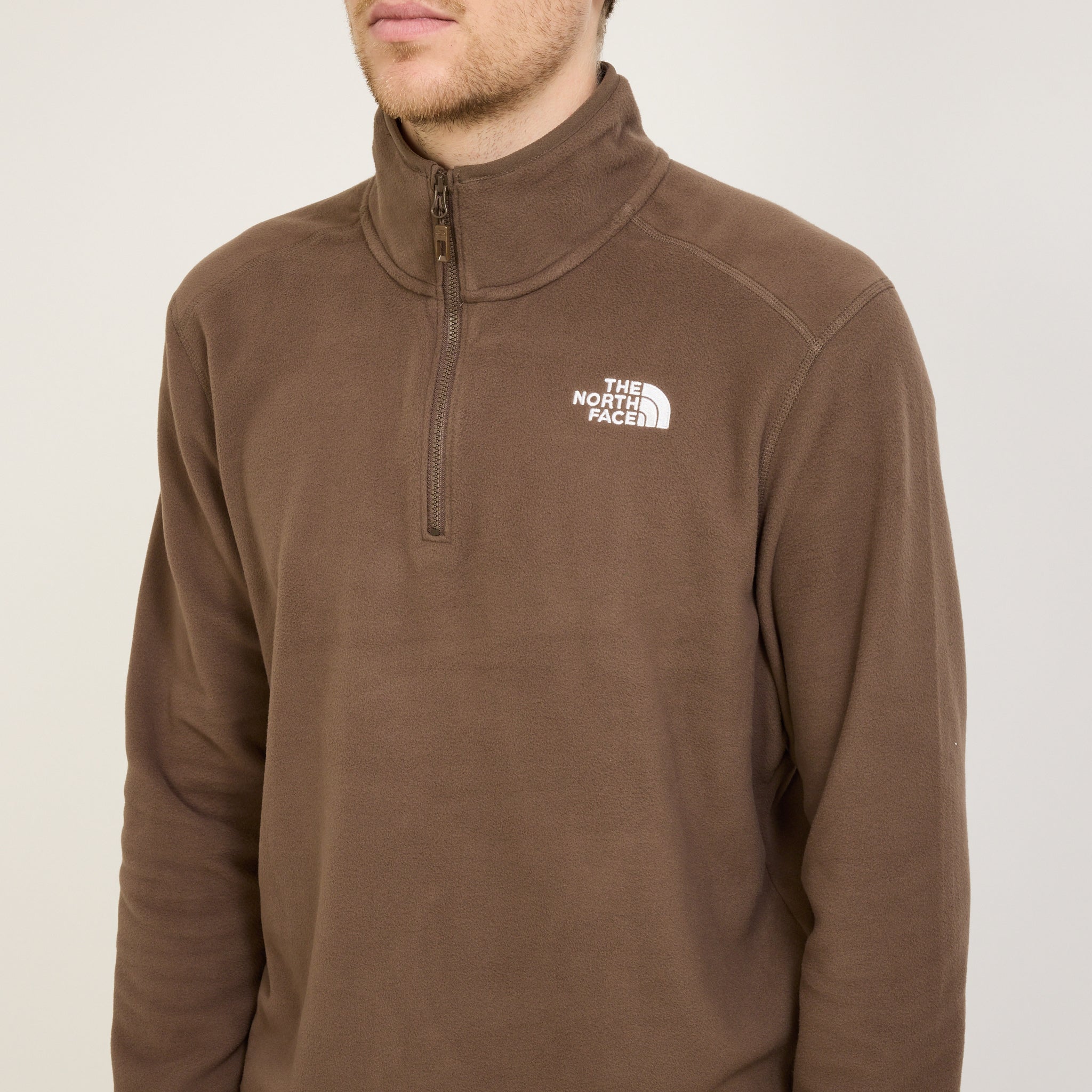 100 Glacier Quarter Zip Fleece Smokey Brown