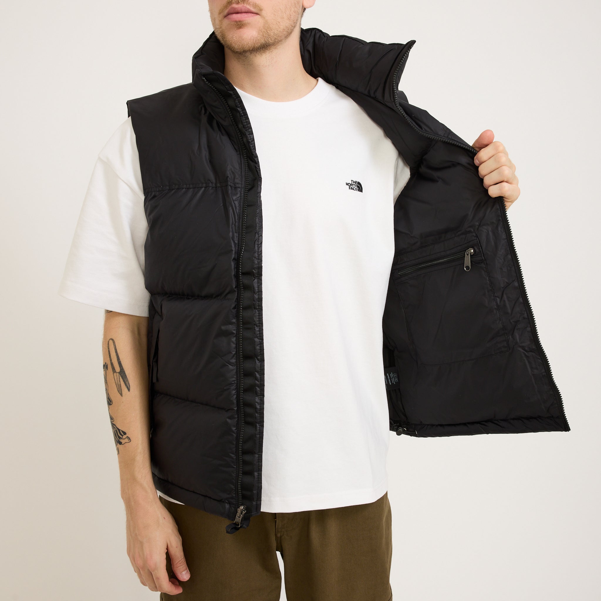 1996 Retro Nuptse Vest TNF Black