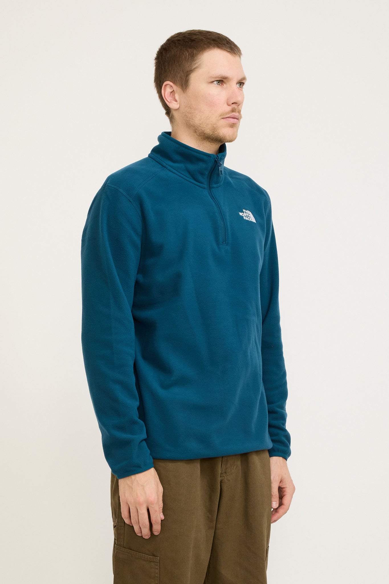 100 Glacier Quarter Zip Fleece Midnight Petrol