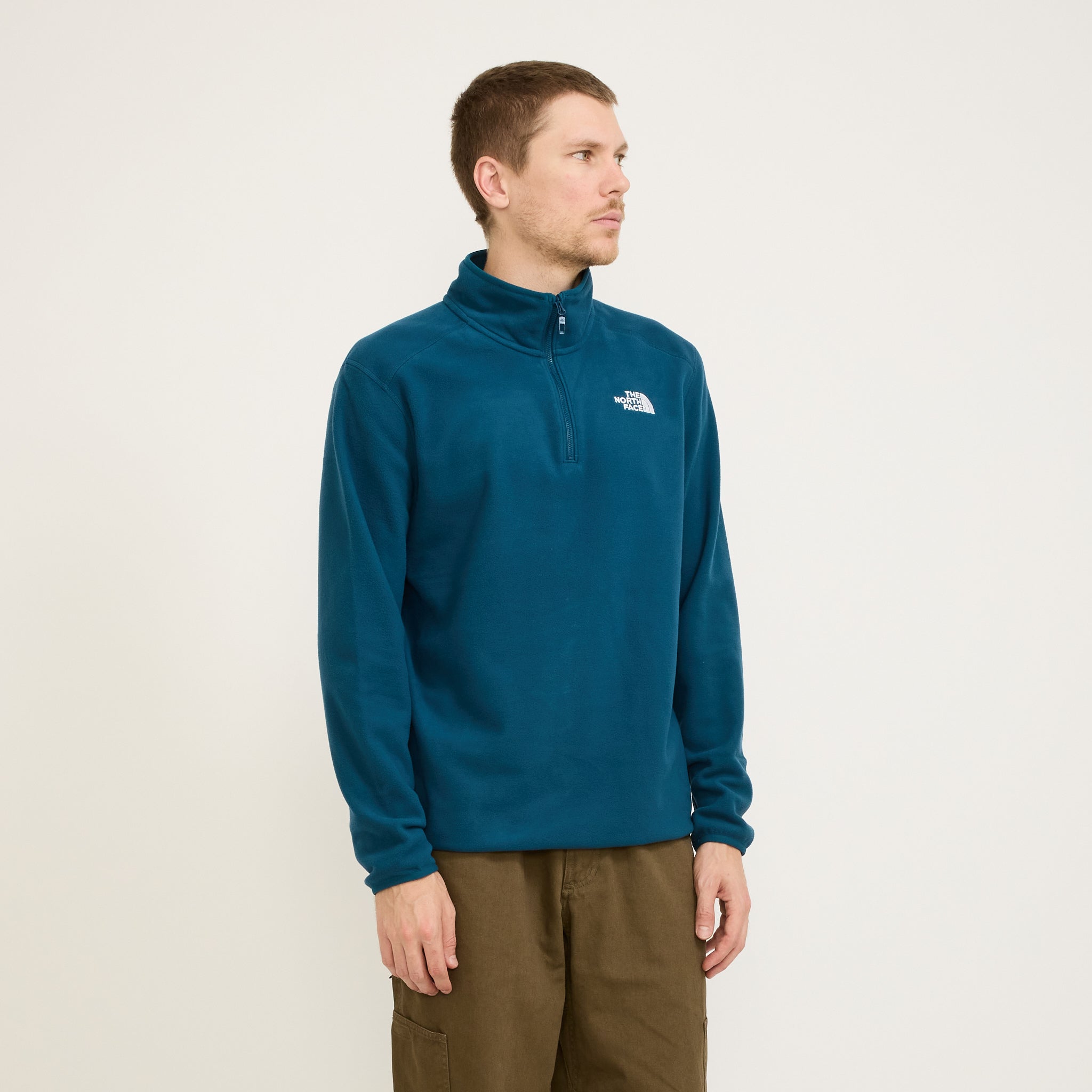 100 Glacier Quarter Zip Fleece Midnight Petrol