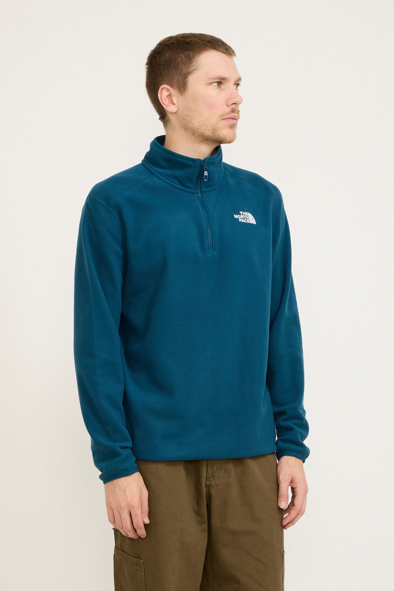 100 Glacier Quarter Zip Fleece Midnight Petrol