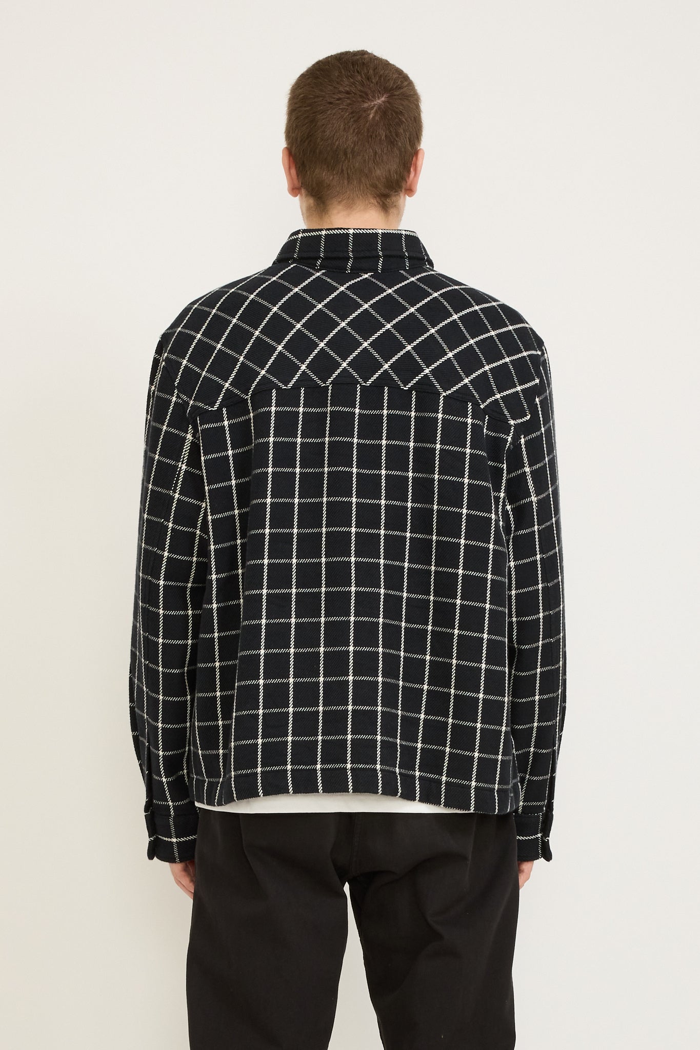 The North Face | Valley Twill Utility Shacket Black Grid | Maplestore